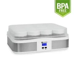 Gaia Joghurtmaker 12 Gläser A 150 Ml Timer Edelstahl