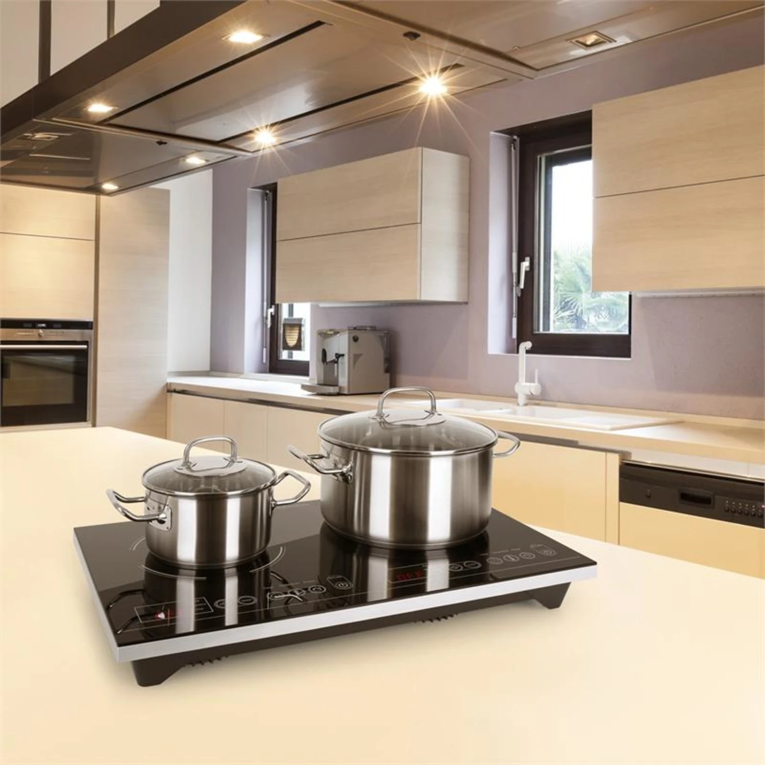 VariCook XL Doppel-Induktions-Kochfeld 3100W Timer 240°C Touch – Bild 3