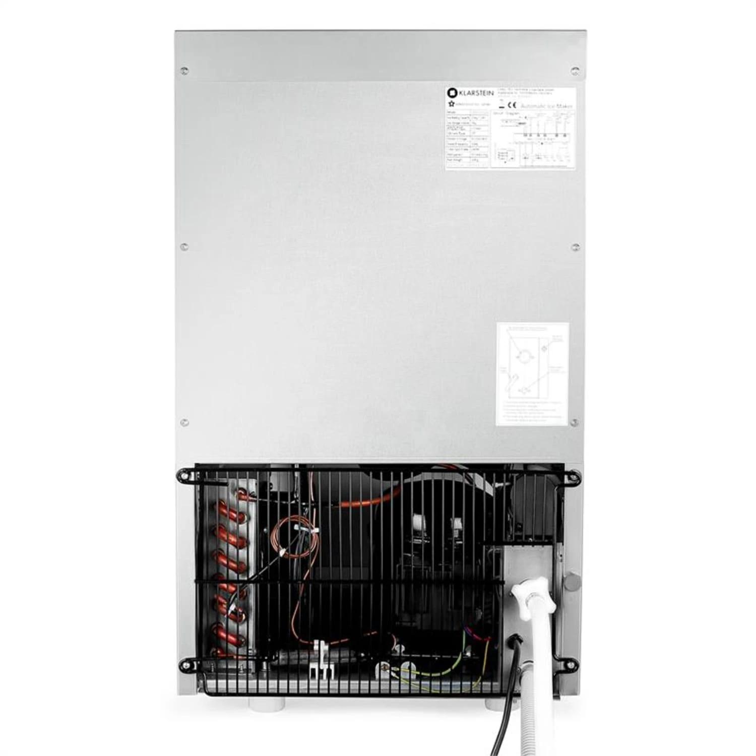 Powericer XXL Eiswürfelmaschine 160W 25 Kg/Tag 6 Kg Behälter Edelstahl – Bild 4