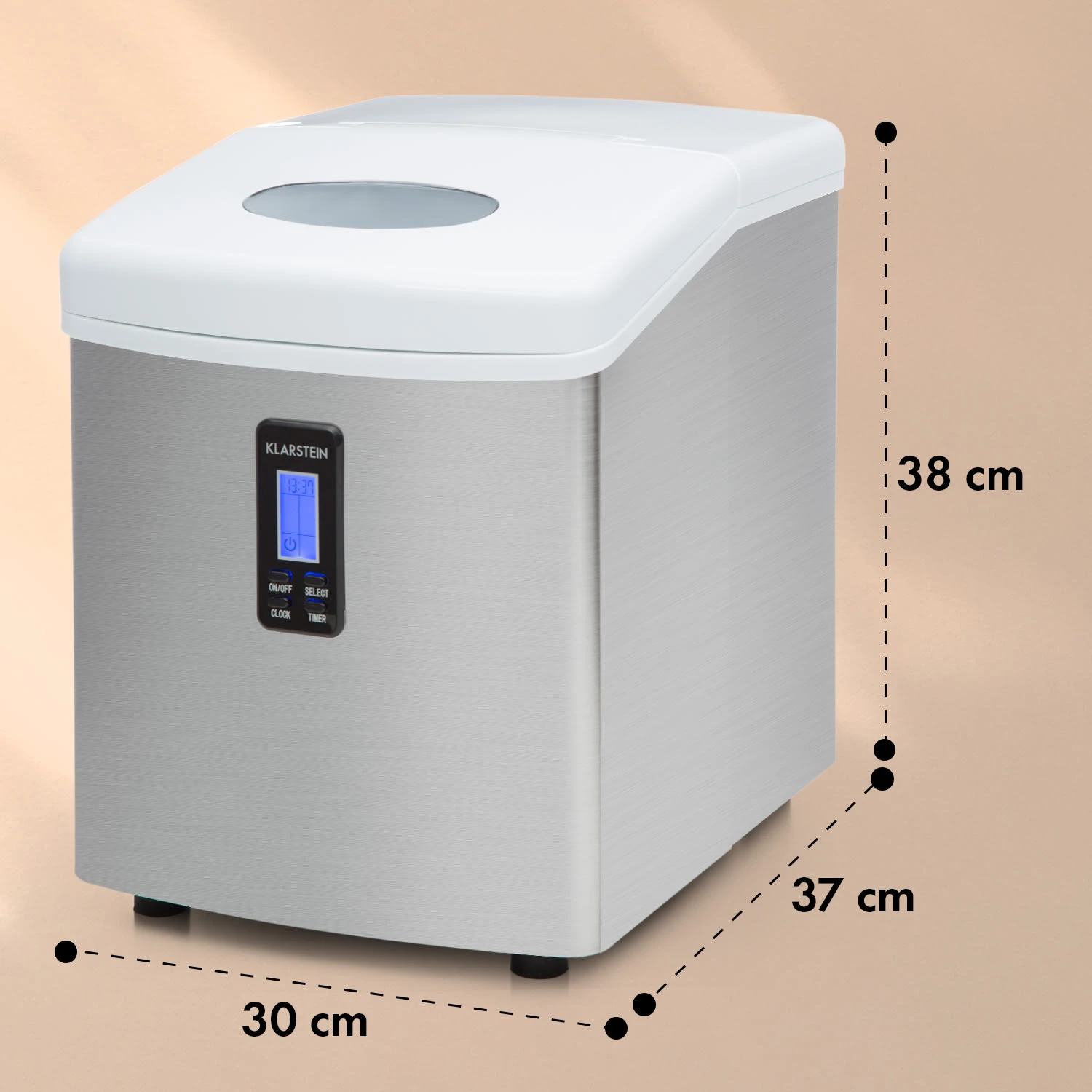 Mr. Silver-Frost Eismaschine 150W Edelstahl Weiß 15kg – Bild 7