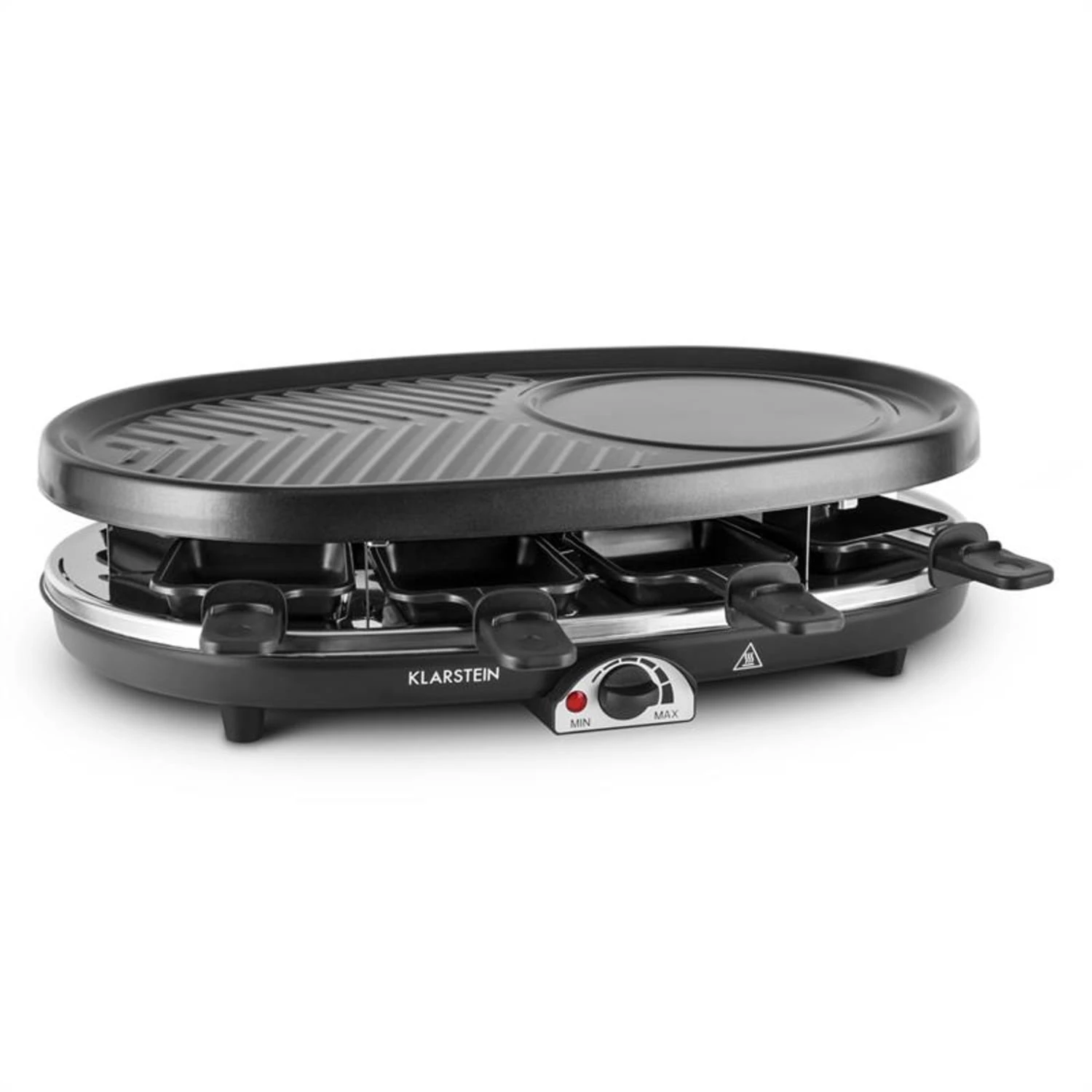 All-U-Can-Grill Raclette 4-in-1 Pancake Crêpes Steinplatte 8 Personen – Bild 3