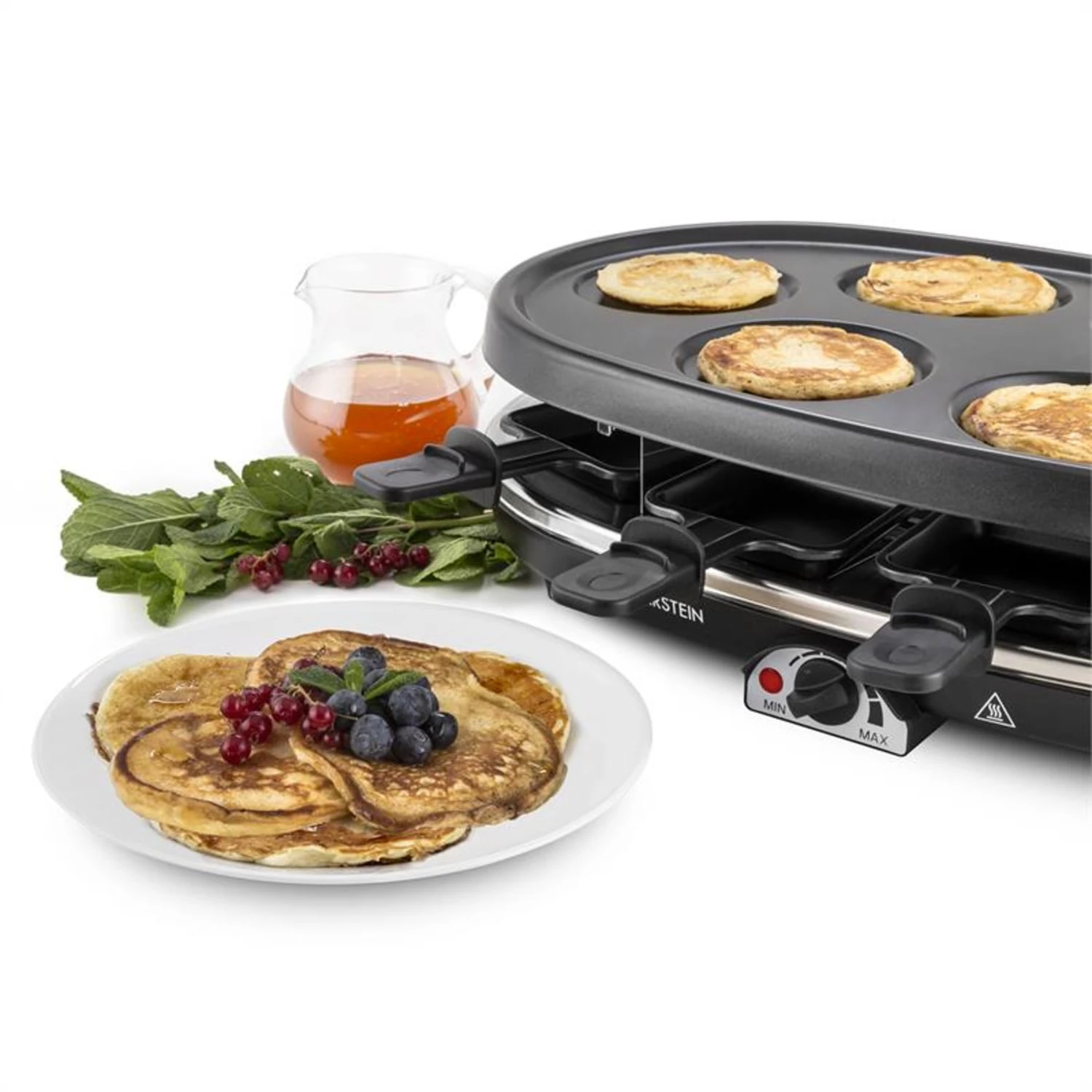 All-U-Can-Grill Raclette 4-in-1 Pancake Crêpes Steinplatte 8 Personen – Bild 9