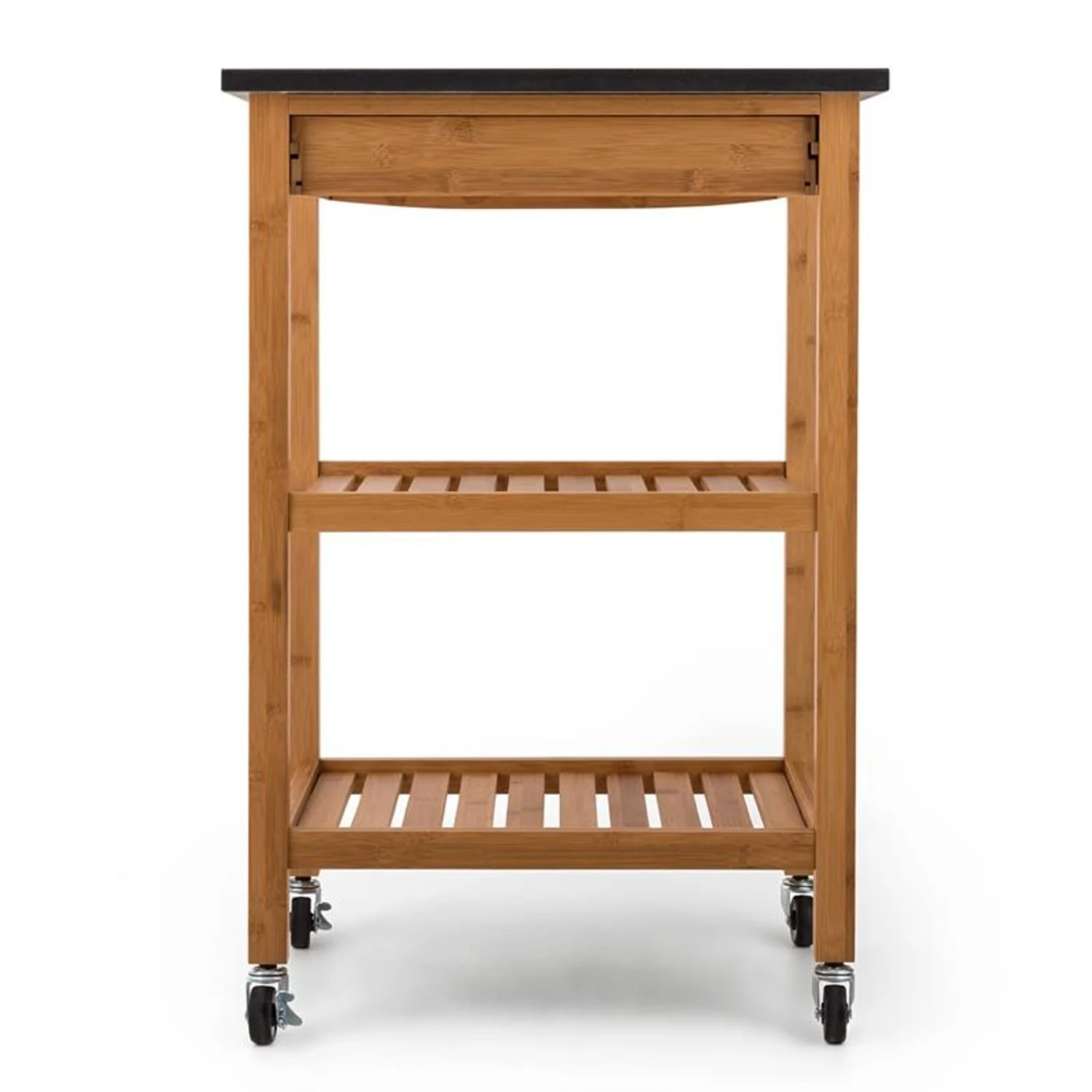 Tennessee Servierwagen Küchenwagen 4 Etagen Holz Granit Mobil – Bild 7