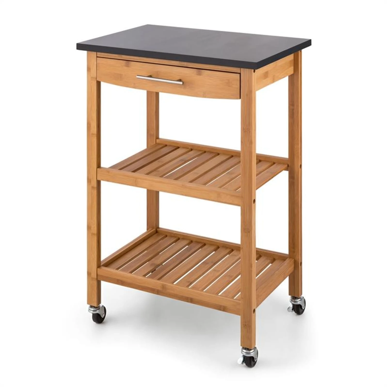 Tennessee Servierwagen Küchenwagen 4 Etagen Holz Granit Mobil – Bild 10
