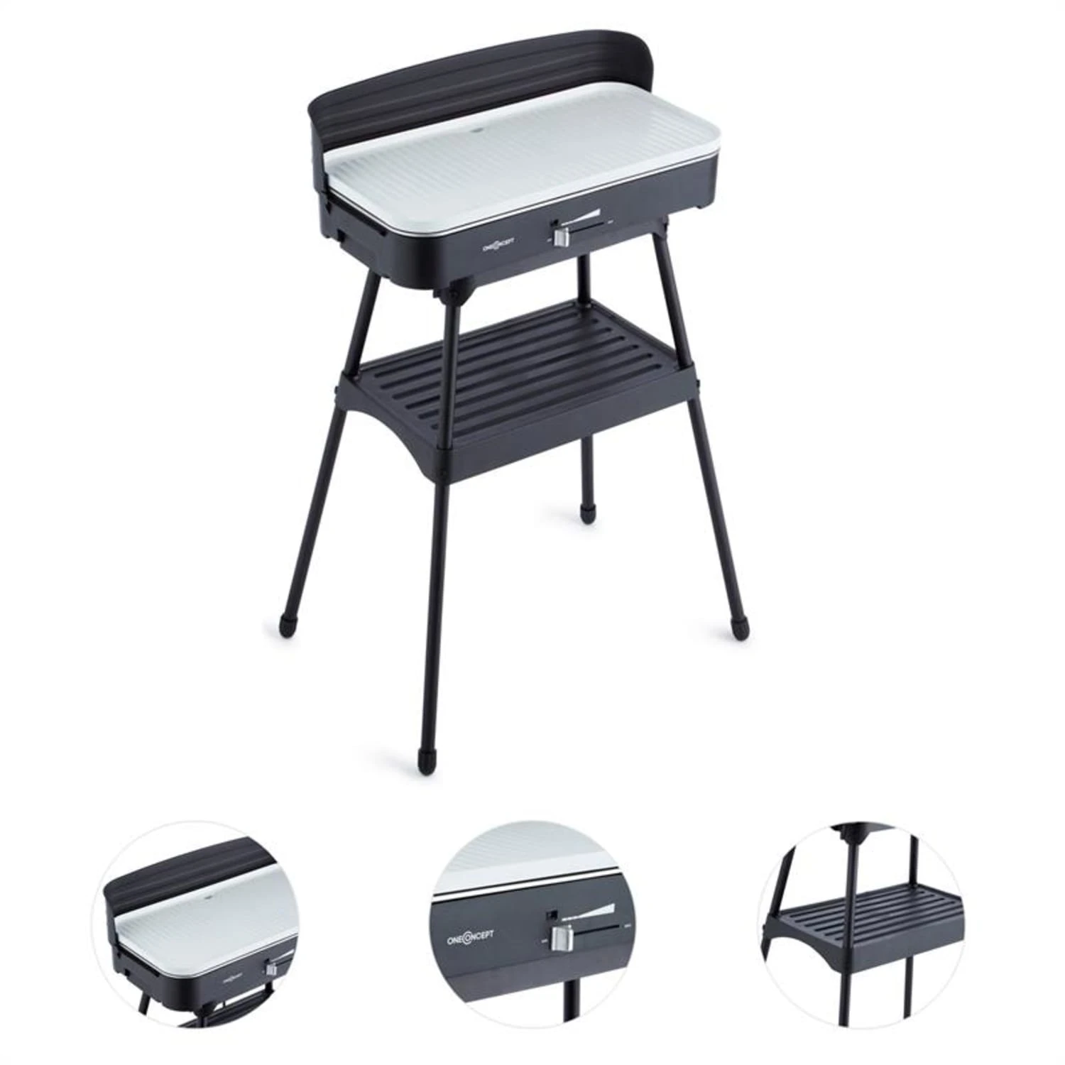 Porterhouse Elektrogrill Tischgrill 2200 W Keramikbeschichtung – Bild 3