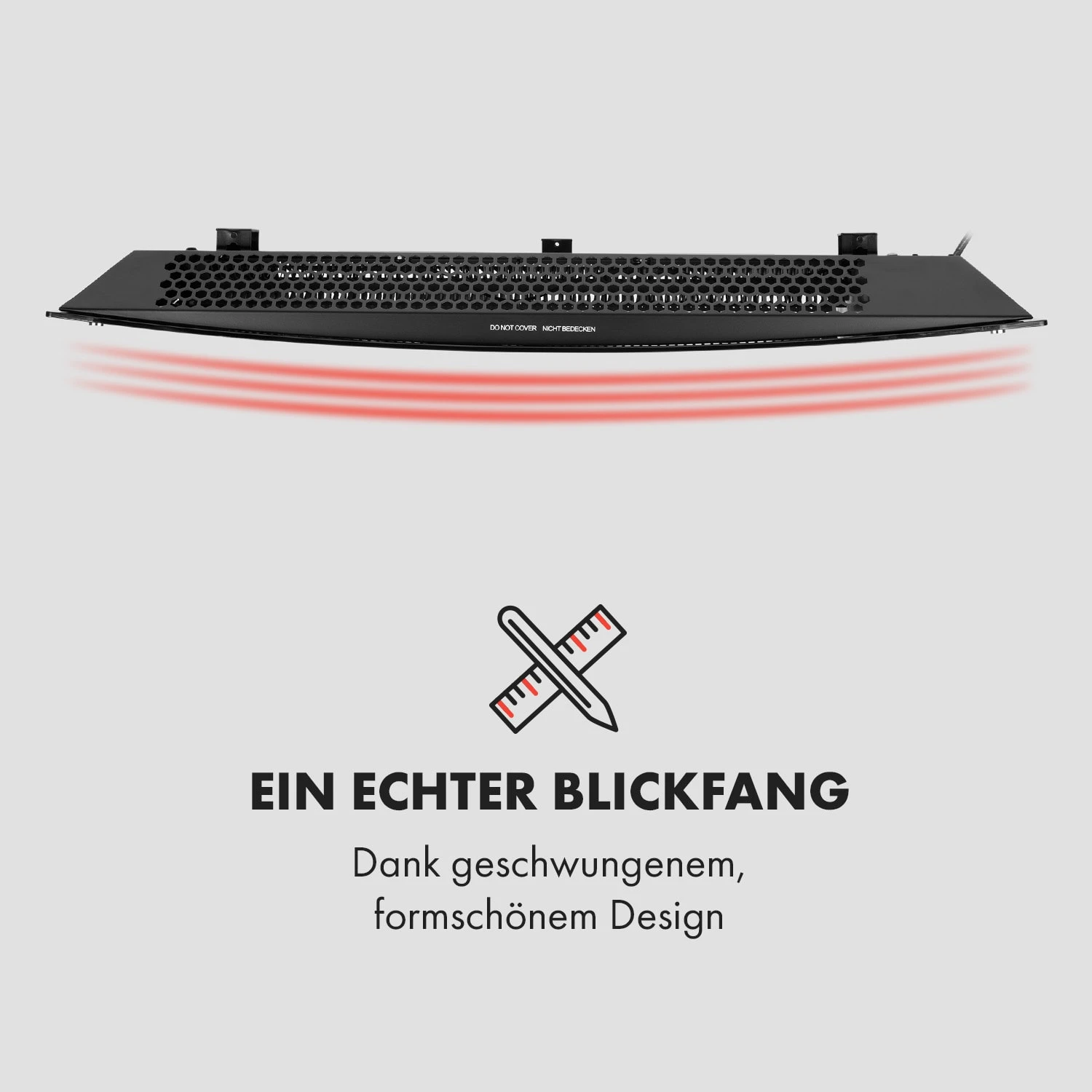 Bornholm Curved Konvektions-Heizgerät Thermostat Timer 2000W – Bild 6