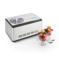 Dolce Bacio Eiscremebereiter Kompressor 2l LCD-Display Touch Edelstahl