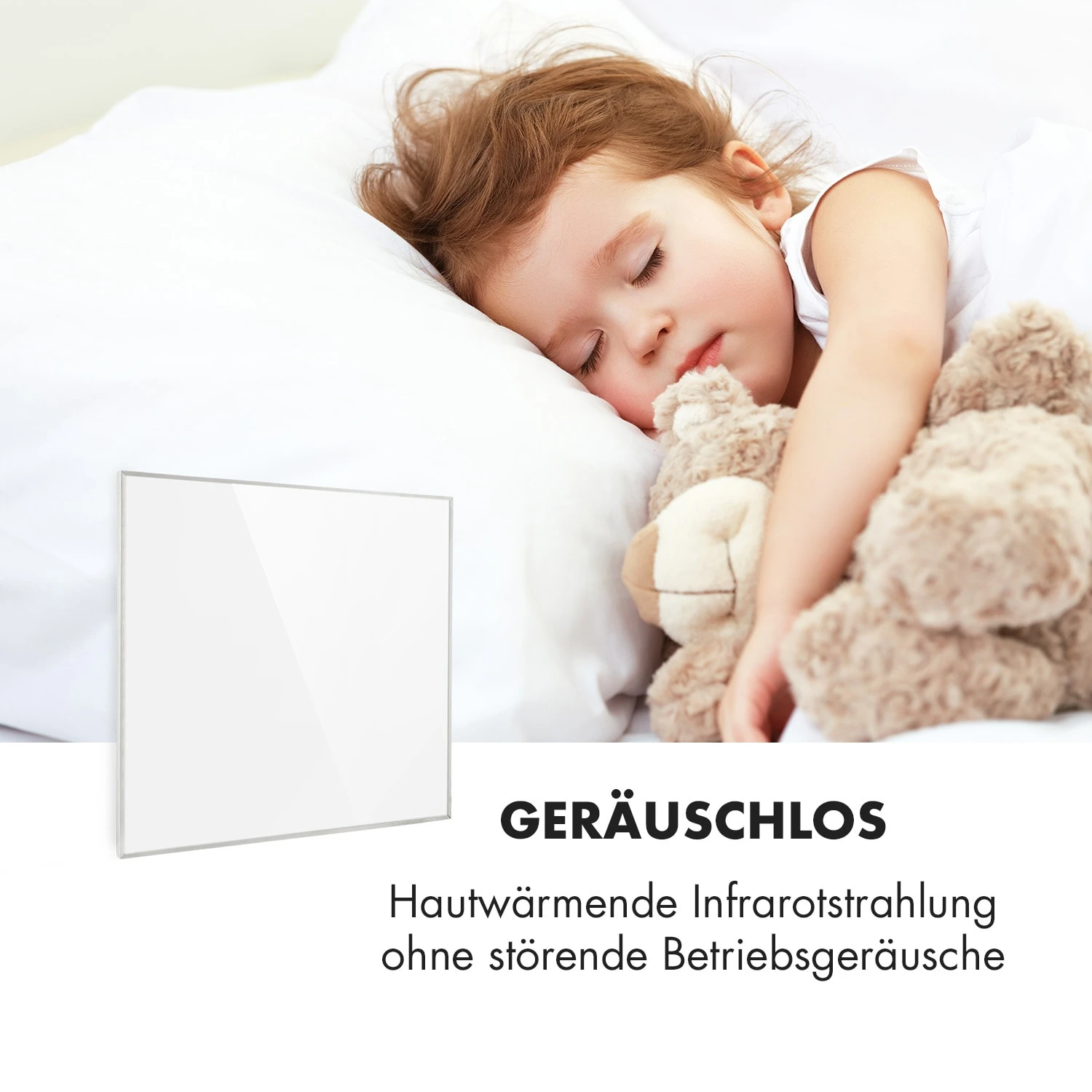 Wonderwall Smart Infrarotheizung 60x60cm App 360W Wochentimer IP24 – Bild 9