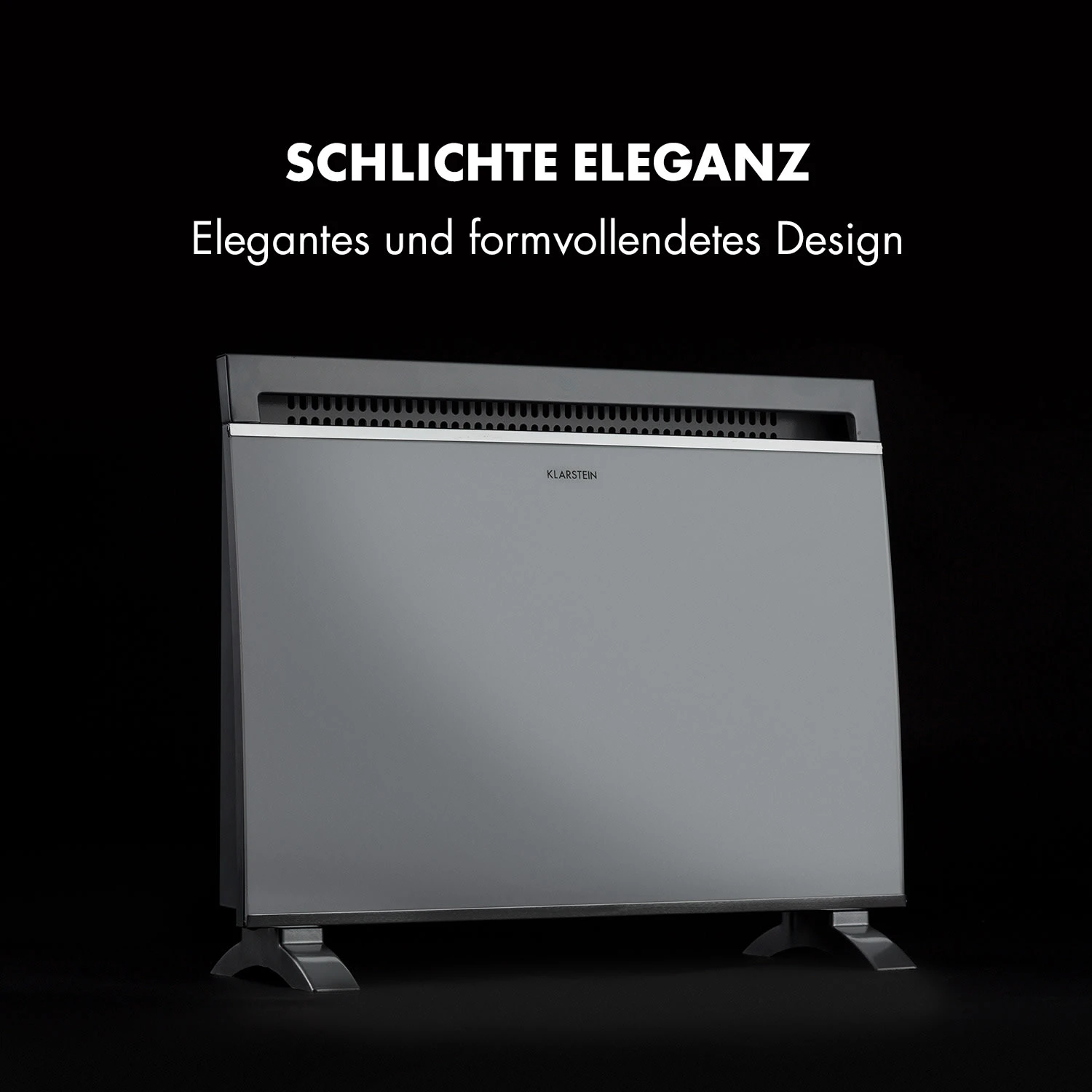 Gotland Konvektorheizung 600/900/1500W Glasfront Standgerät Weiß – Bild 6