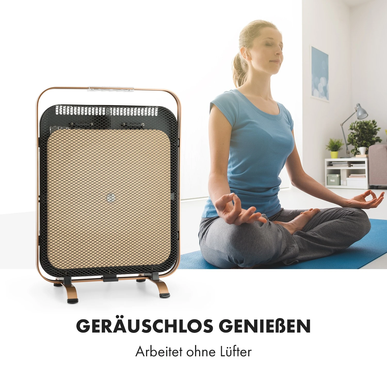 HeatPal Marble Blackline Infrarot-Heizung 1300W Wärmespeicher Marmor – Bild 2