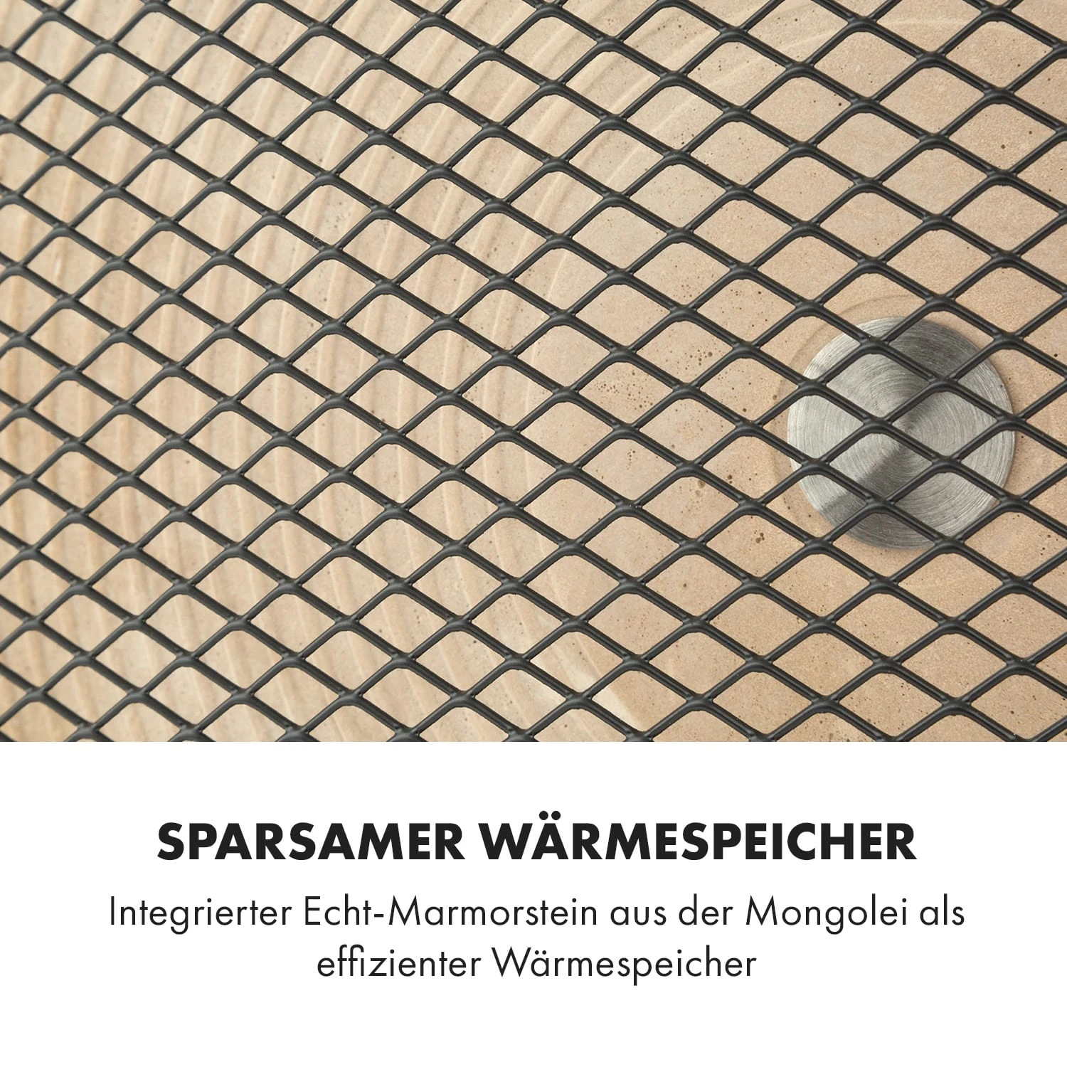 HeatPal Marble Blackline Infrarot-Heizung 1300W Wärmespeicher Marmor – Bild 4