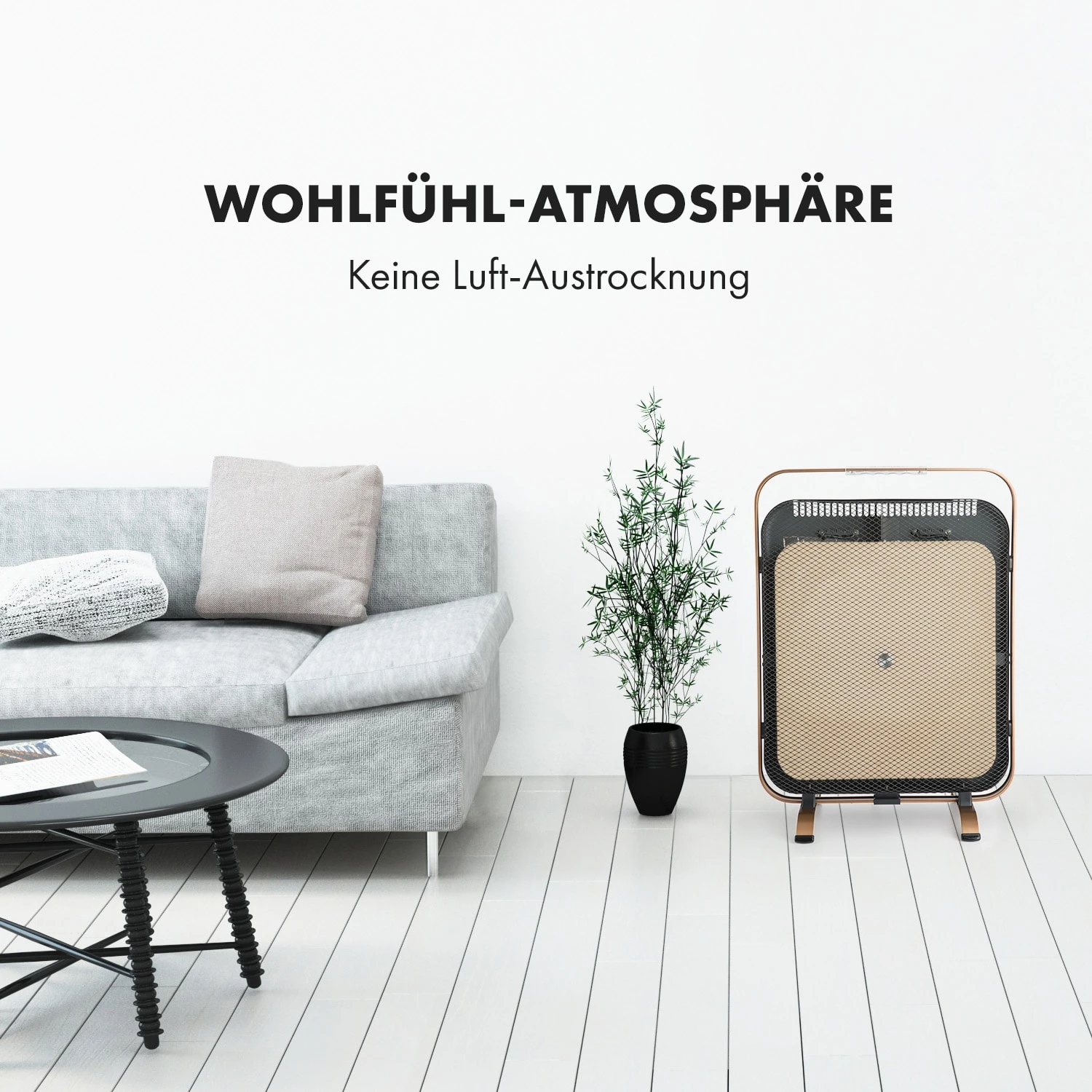 HeatPal Marble Blackline Infrarot-Heizung 1300W Wärmespeicher Marmor – Bild 6