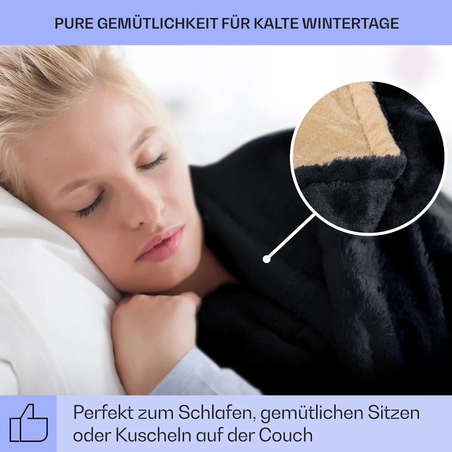 Dr. Watson SuperSoft Heizdecke 120 W 180 X 130 Cm Teddy-Plüsch – Bild 4