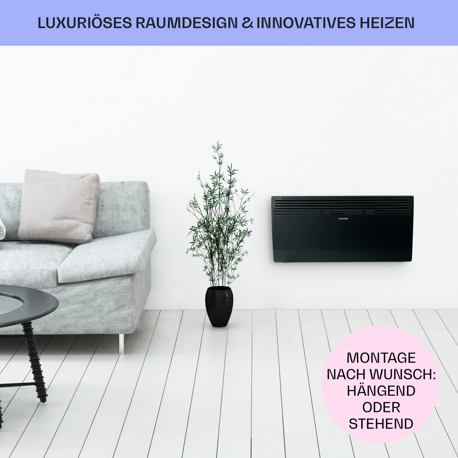 Hot Spot Slimcurve Heizgerät 80x40cm 40m² 2000W 5-40°C LED IP24 – Bild 7