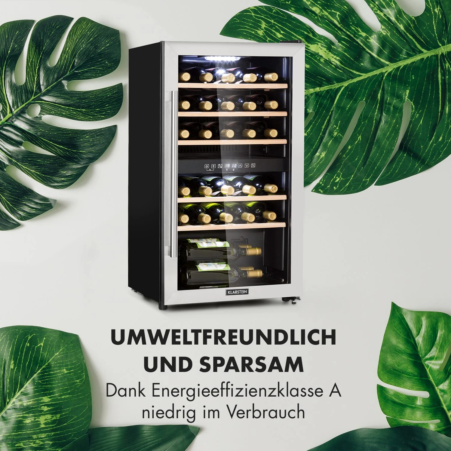 Vinamour 29 Duo Weinkühlschrank 2 Zonen 80L/29 Flaschen 5-22°C Touch – Bild 6