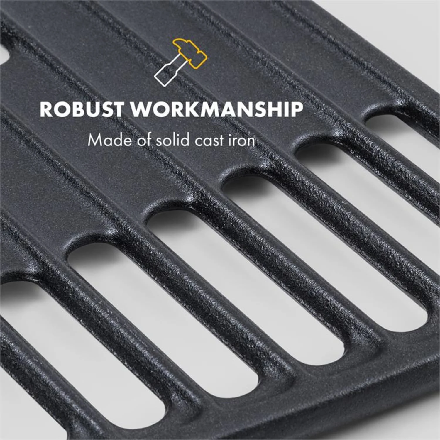 Parforce Grillrost Zubehör Gusseisen Schwarz – Bild 3