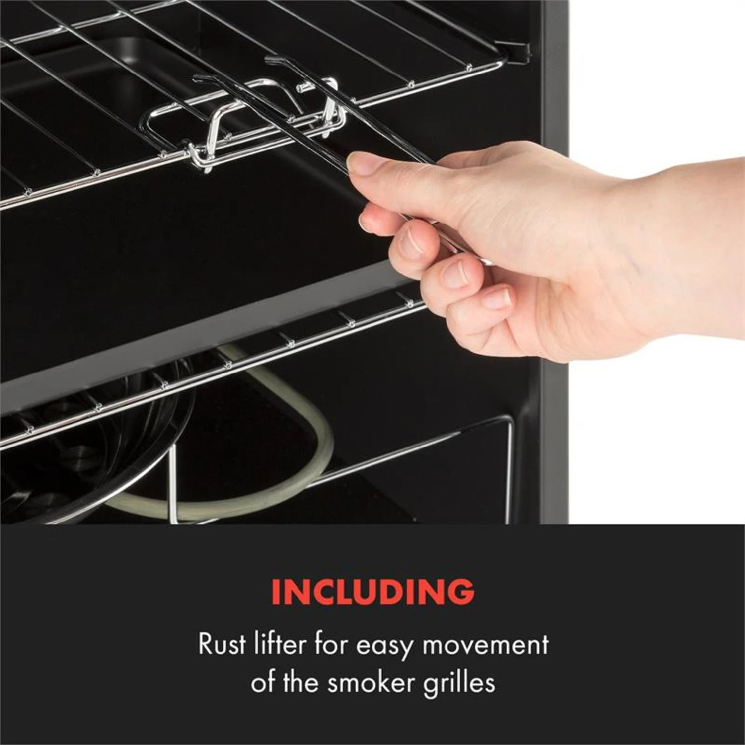 Flintstone Steel Räucherofen 1600 W Integriertes Thermometer Edelstahl – Bild 5