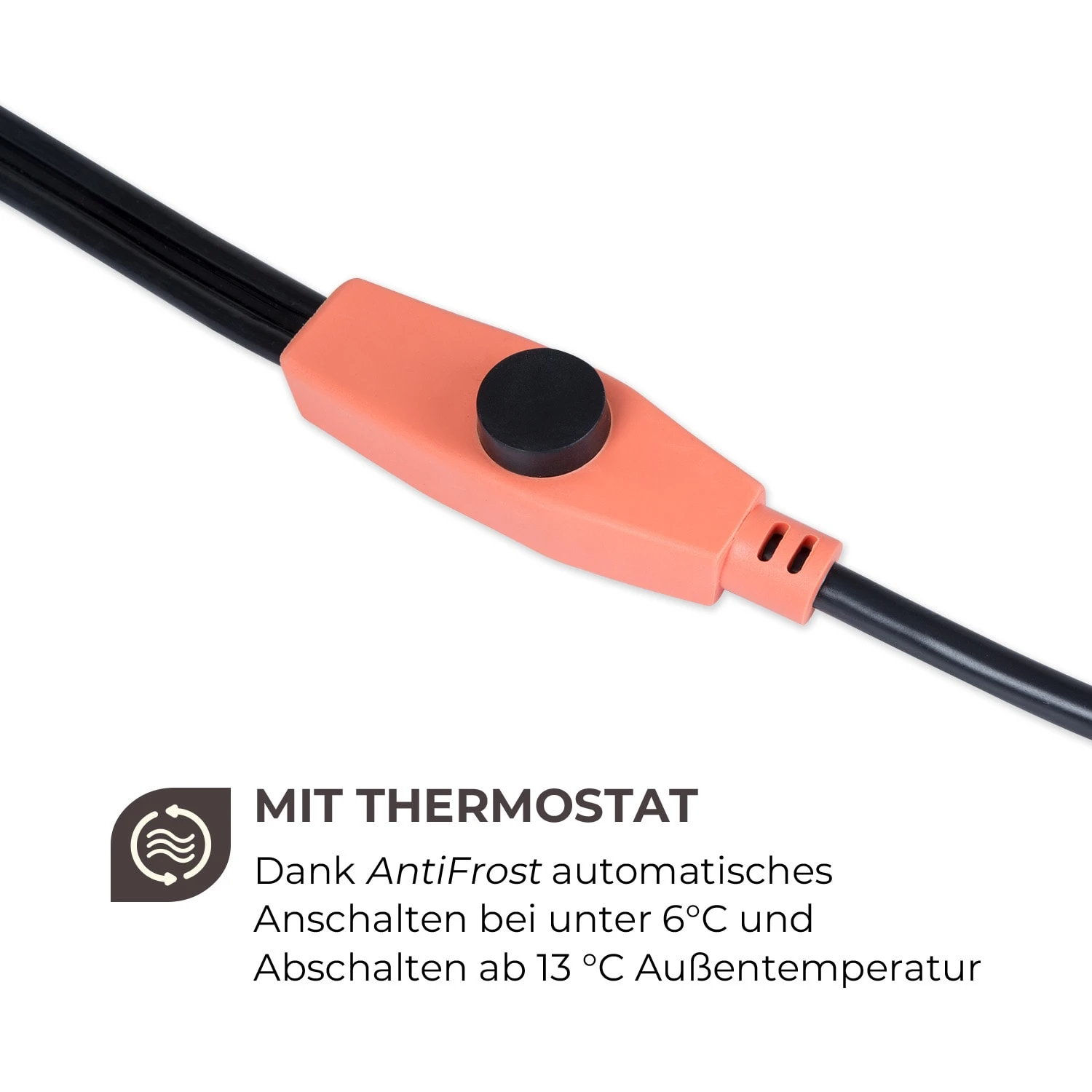 Flow Wire Frostschutzkabel 12m Mit Thermostat IP68 – Bild 3