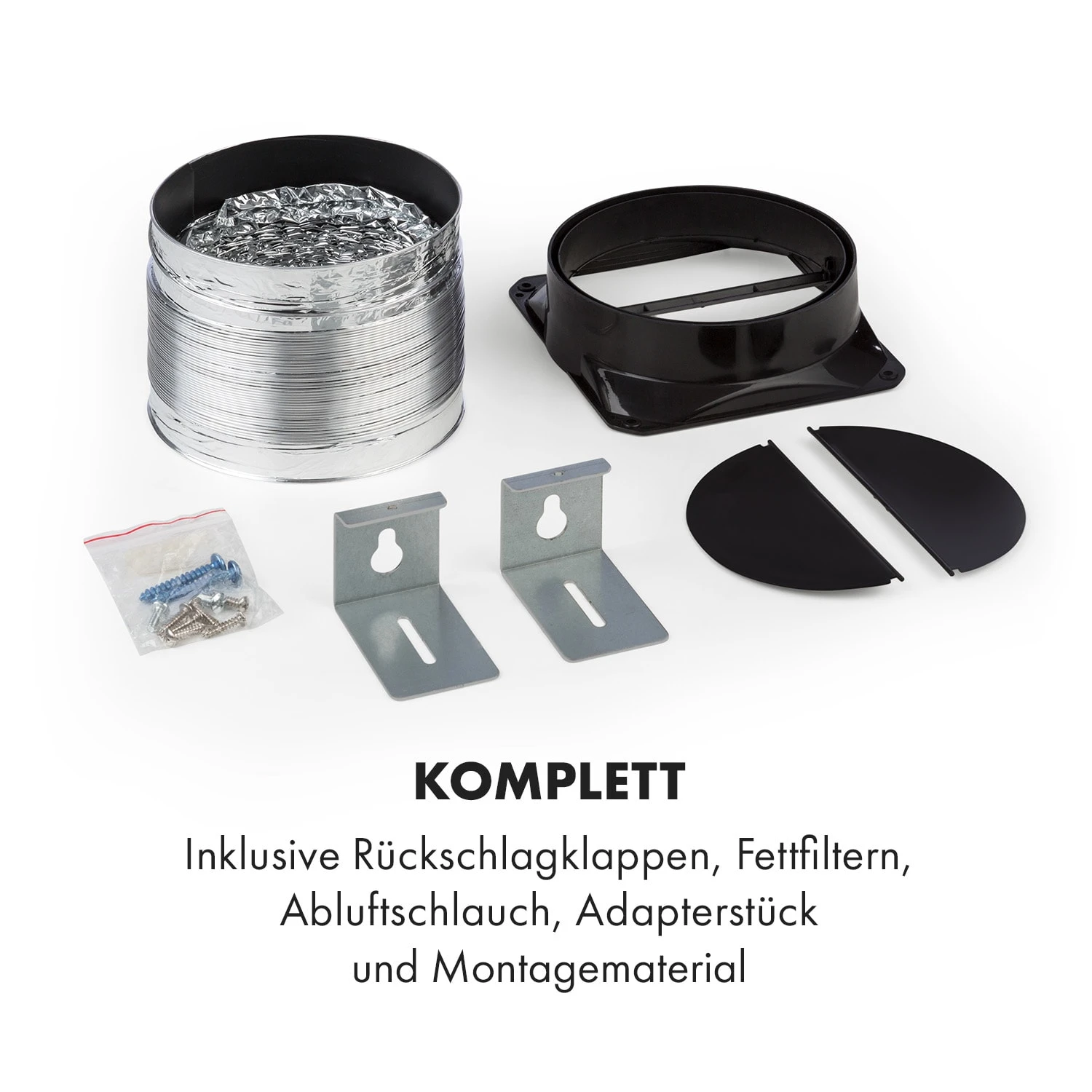 Mariana 90 Flachschirmhaube 500 M³/h Abluft LED Weiß – Bild 8