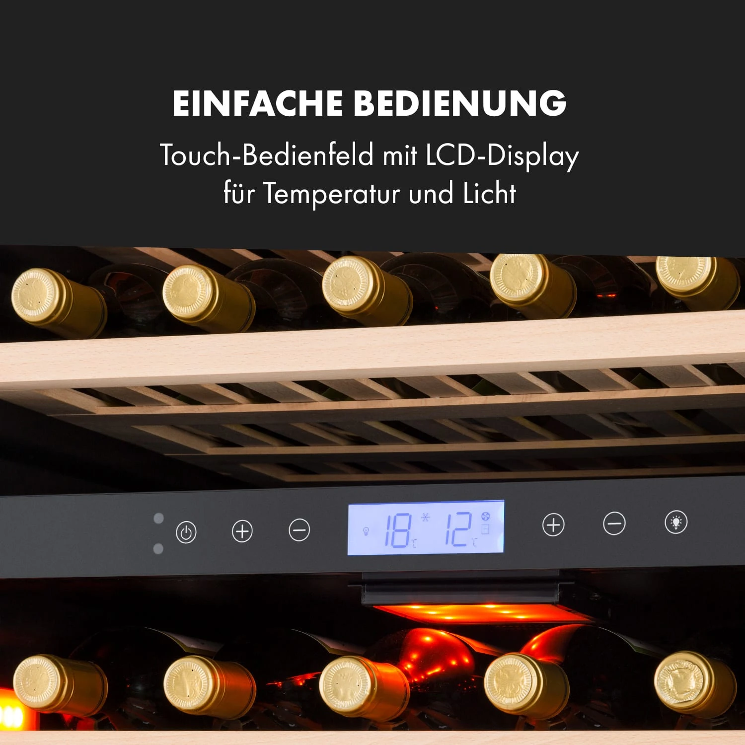 Vinovilla Grande 162 Built-in Duo Onyx Weinkühlschrank 425 Ltr 162 Fl. – Bild 6