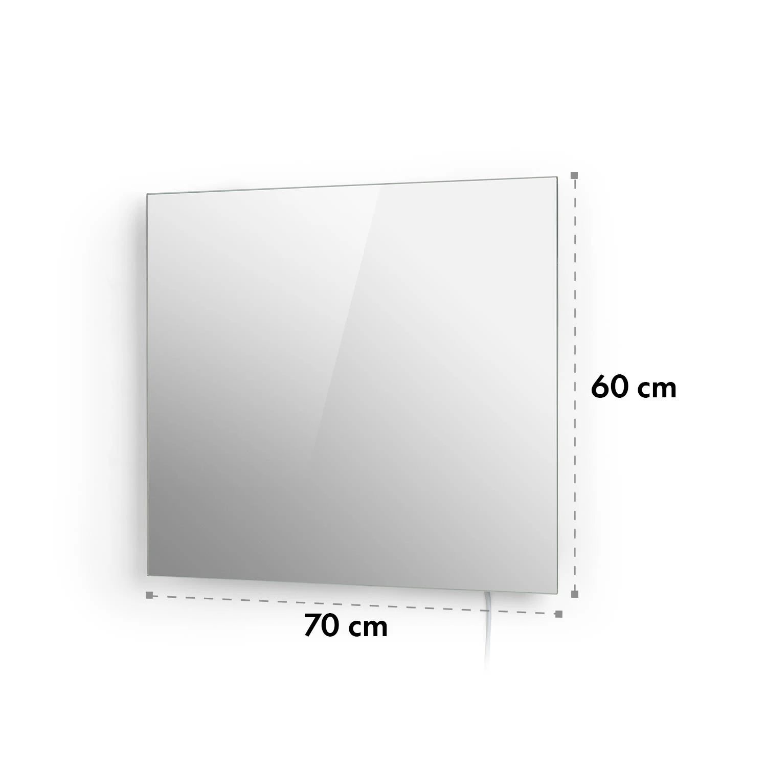 Marvel Mirror Infrarotheizung 360W Wochentimer IP54 Spiegel Rechteckig – Bild 8