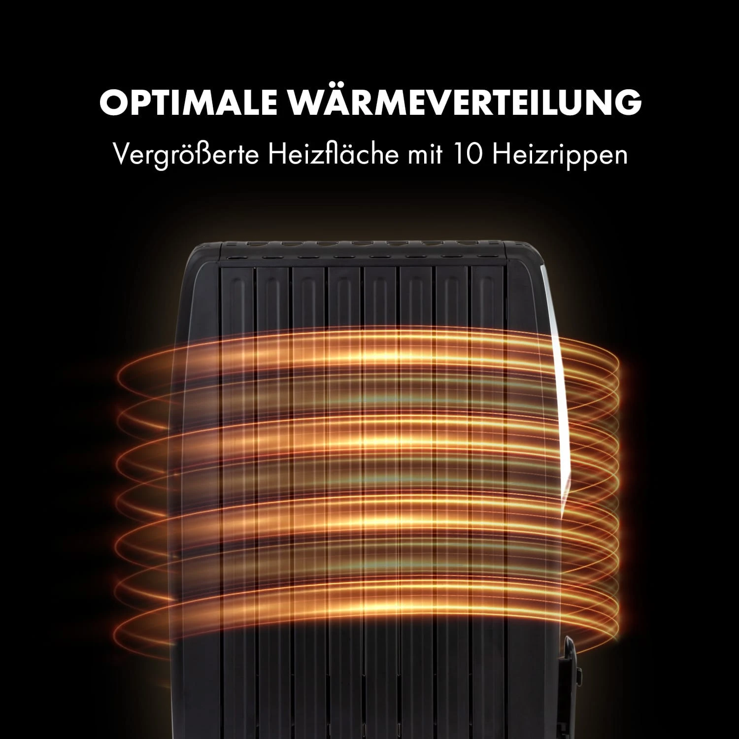 Thermaxx Noir Ölradiator 2500W 10-30° C 24h-Timer Fernbedienung – Bild 5