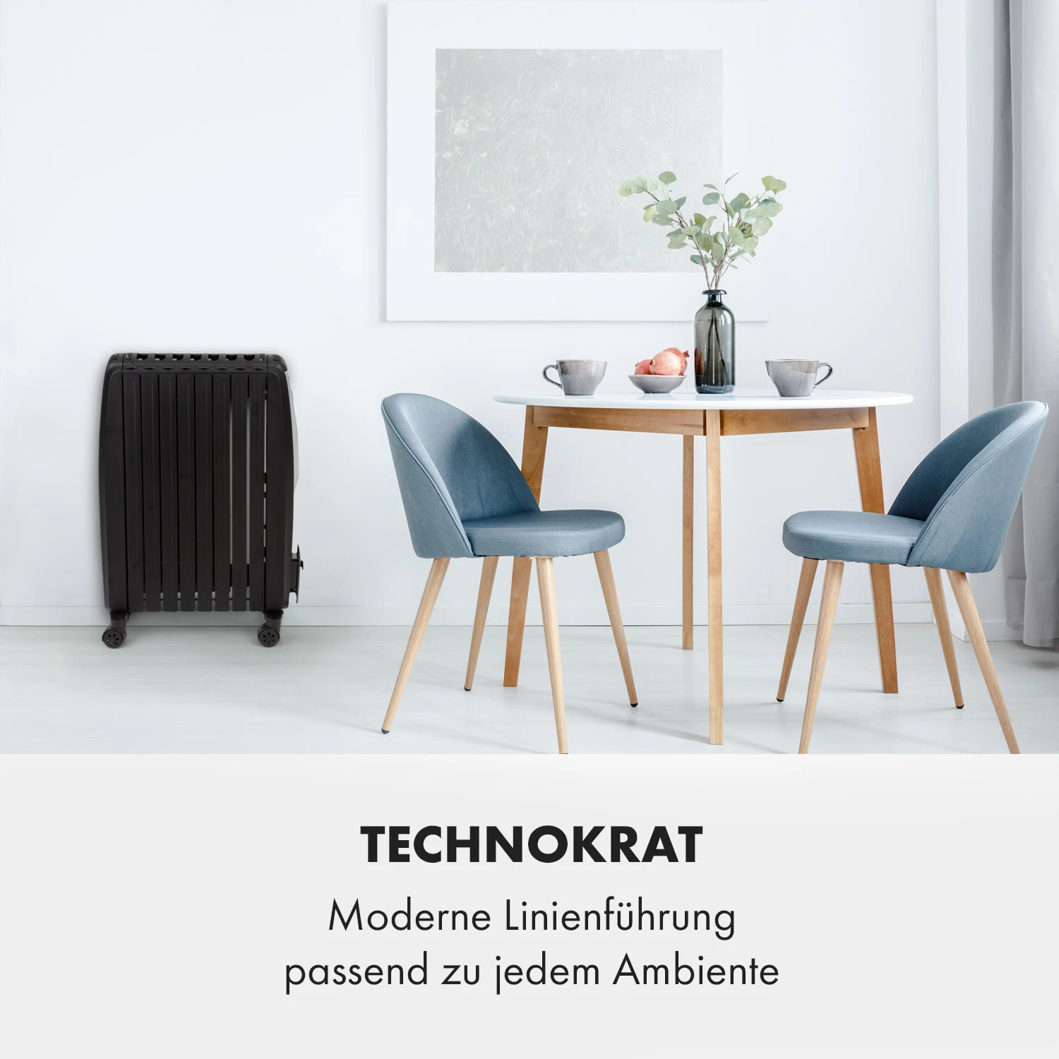 Thermaxx Noir Ölradiator 2500W 10-30° C 24h-Timer Fernbedienung – Bild 6