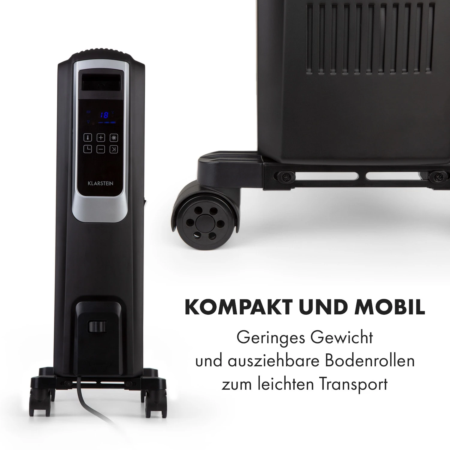 Thermaxx Noir Ölradiator 2500W 10-30° C 24h-Timer Fernbedienung – Bild 7