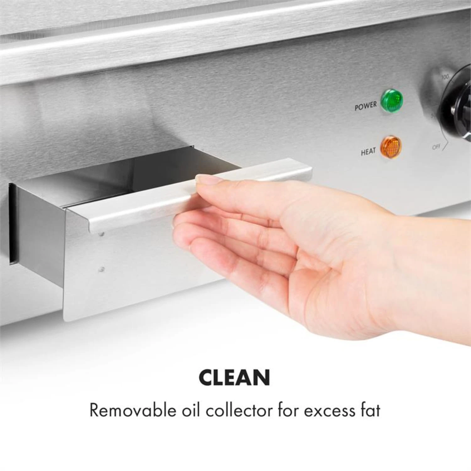 Grillmeile 3000R Elektrogrill 3000W Platte 54,5x35cm Geriffelt – Bild 7