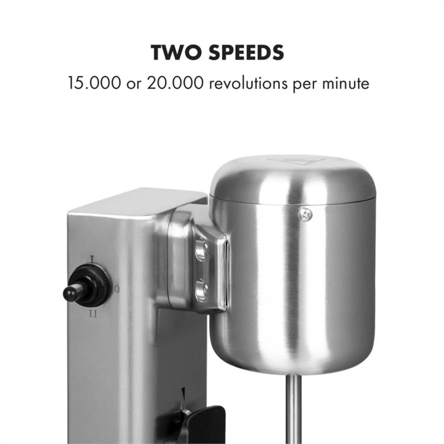 Kraftpaket Milchshake-Mixer Proteinshake 80W Edelstahl Silber – Bild 5