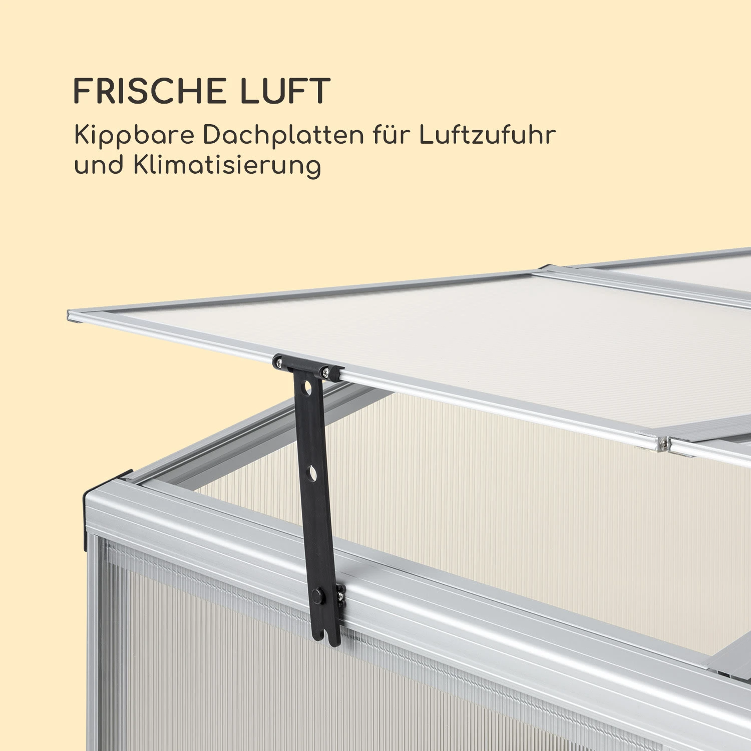 High Grow Advanced Hochbeet Mit Dach 120x95x100cm 540l Stahl Verzinkt – Bild 6