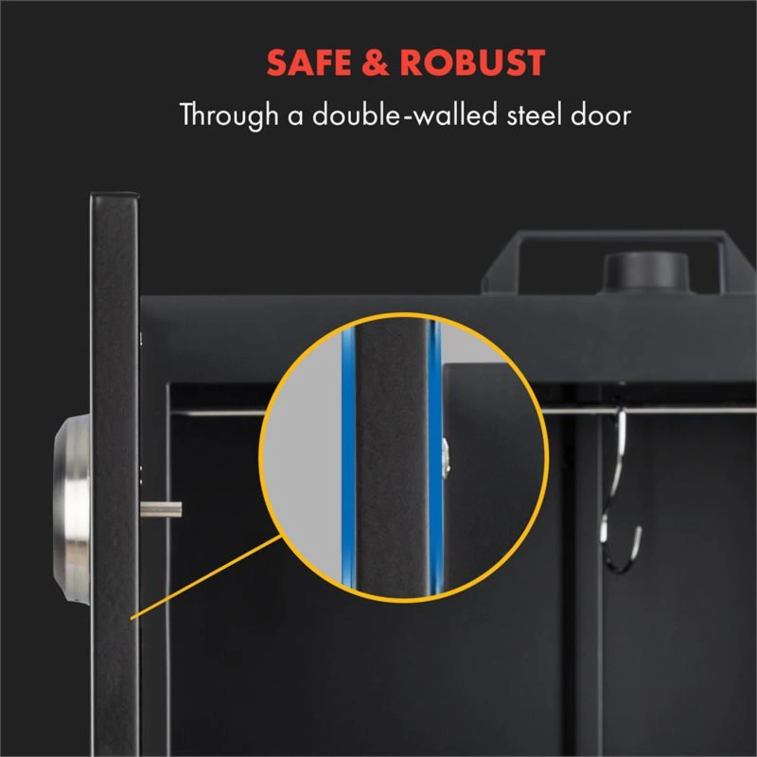 Flintstone Räucherofen 1600W Thermometer Edelstahl Elektrisch – Bild 4