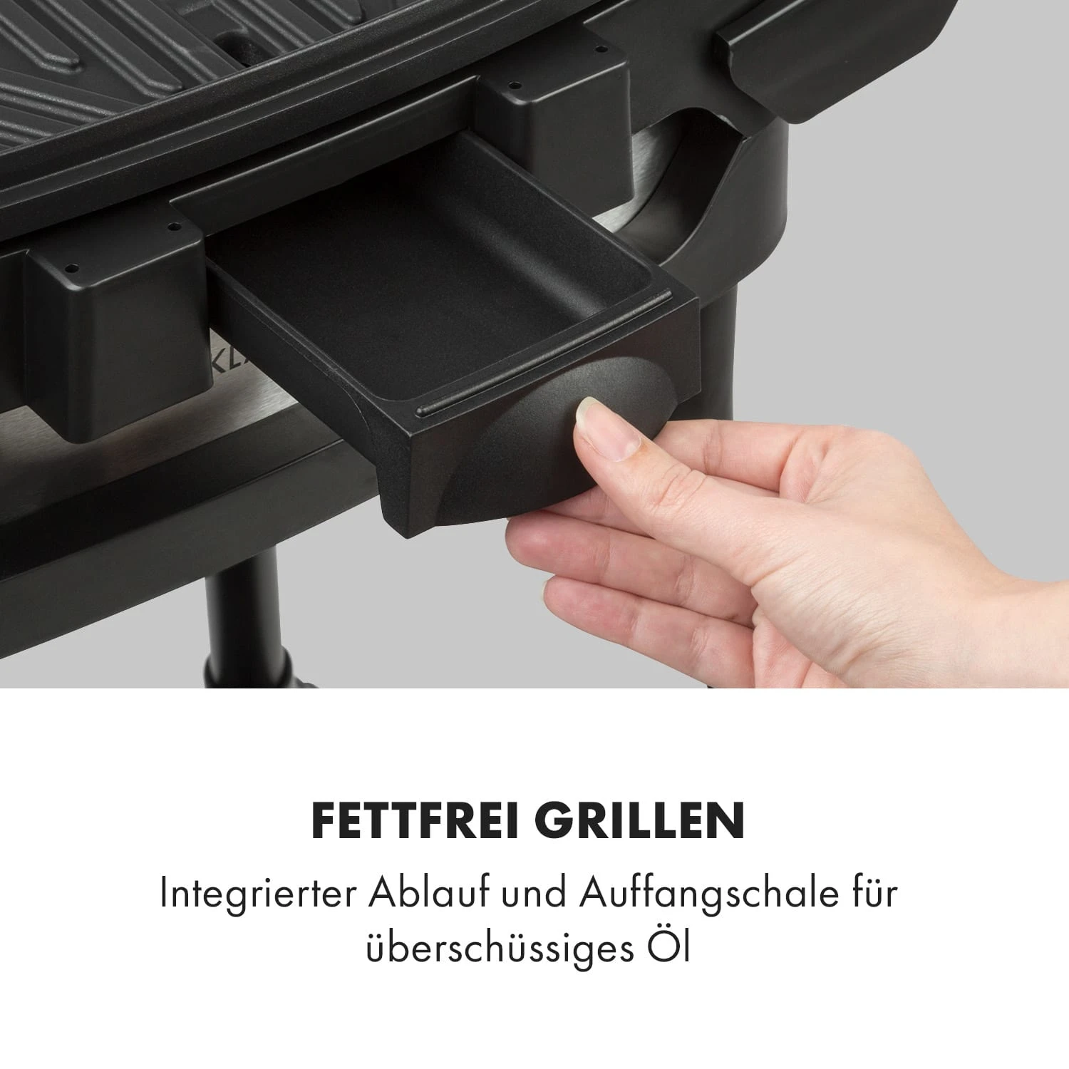 Gatsby Elektrogrill 2000W Antihaft-Grillfläche Seitentische Schwarz – Bild 8