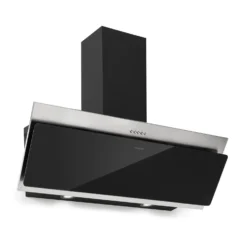 Alessia Dunstabzugshaube Kopffreihaube 350 M³/h Push Control Schwarz