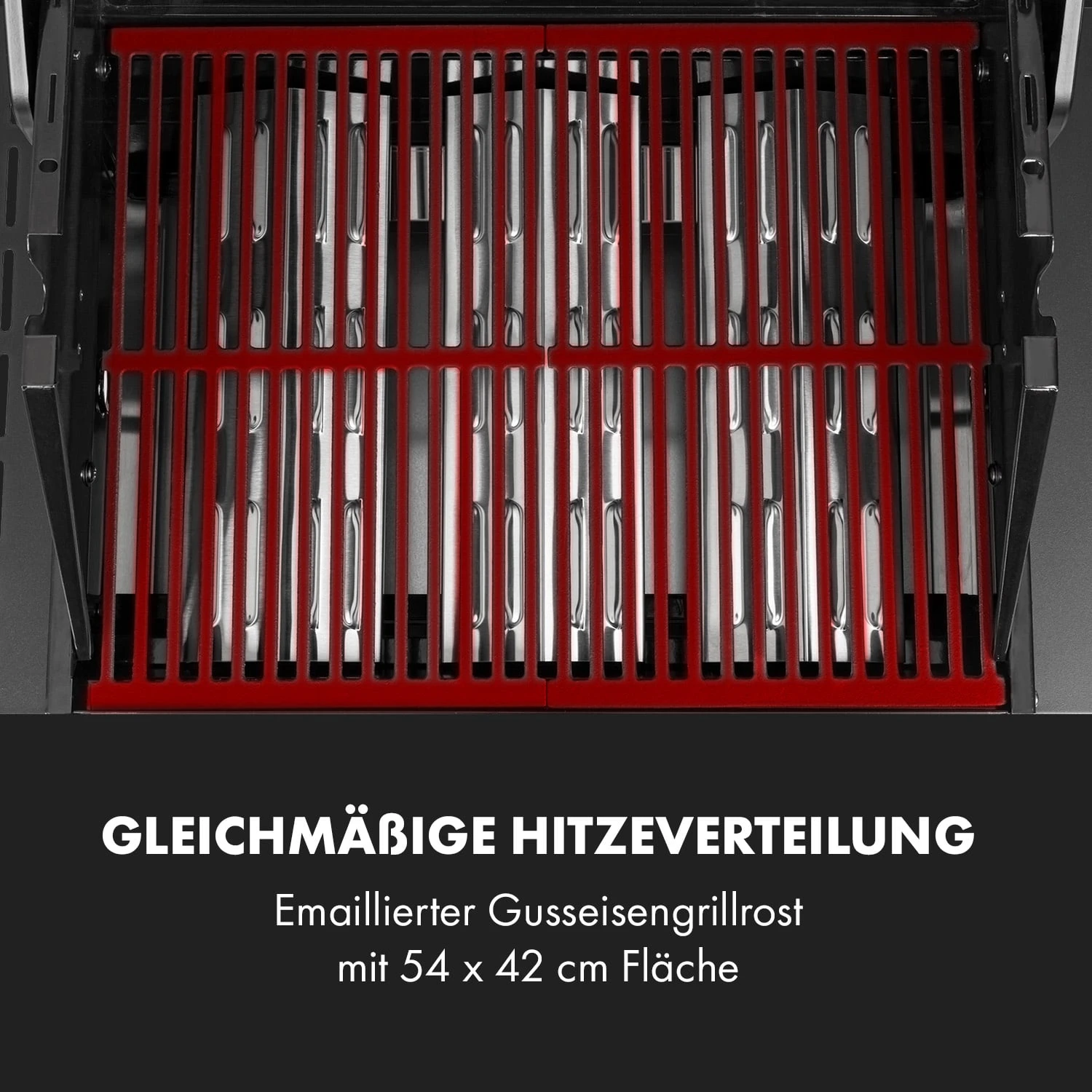 Valkyrie Gasgrill 3x3,2 + 2,9 KW Sichtfenster 54x42 Cm Grill Edelstahl – Bild 8