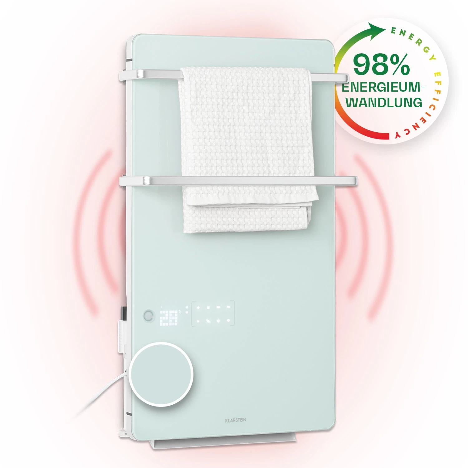 Hot Spot Crystal Flow Badheizer 45x82cm 36m² 2000W 5-40°C LED