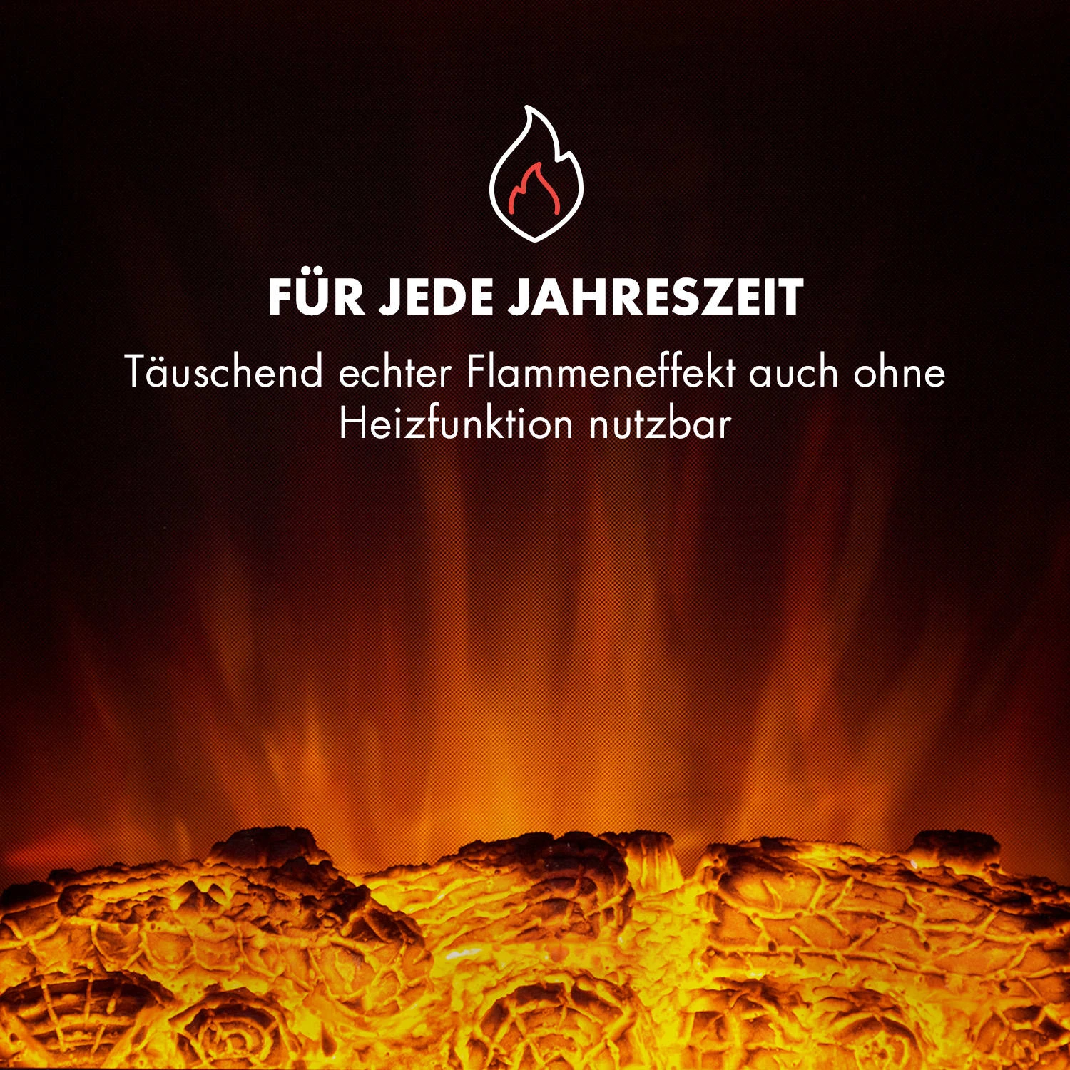 Kamini FXL Elektrischer Kamin Kamineinsatz 1000/2000W 2W LED – Bild 7