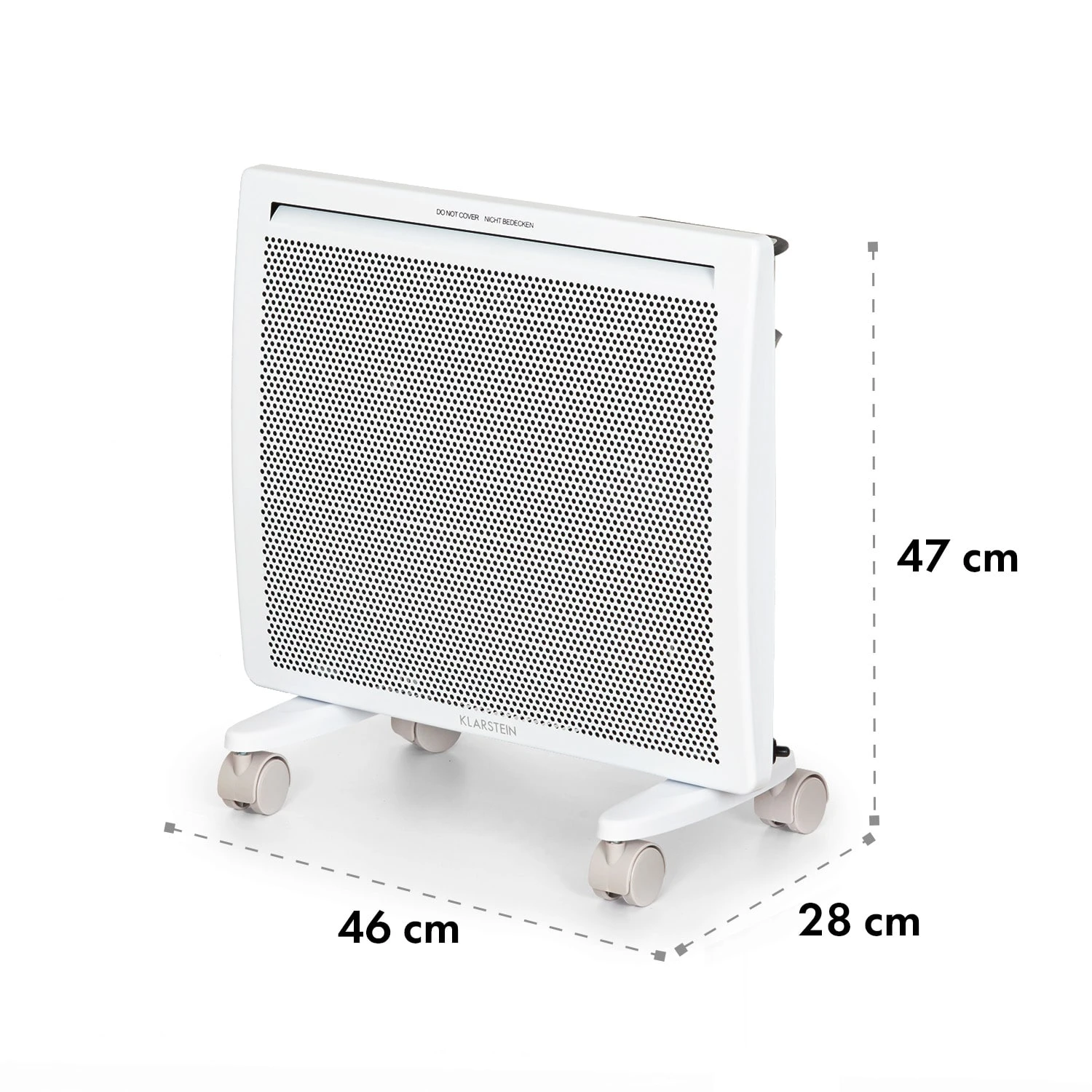 Klarstein Hot Spot Slimcurve Double Wave 2-in-1 Heizgerät 1000W Wochentimer Weiß – Bild 8