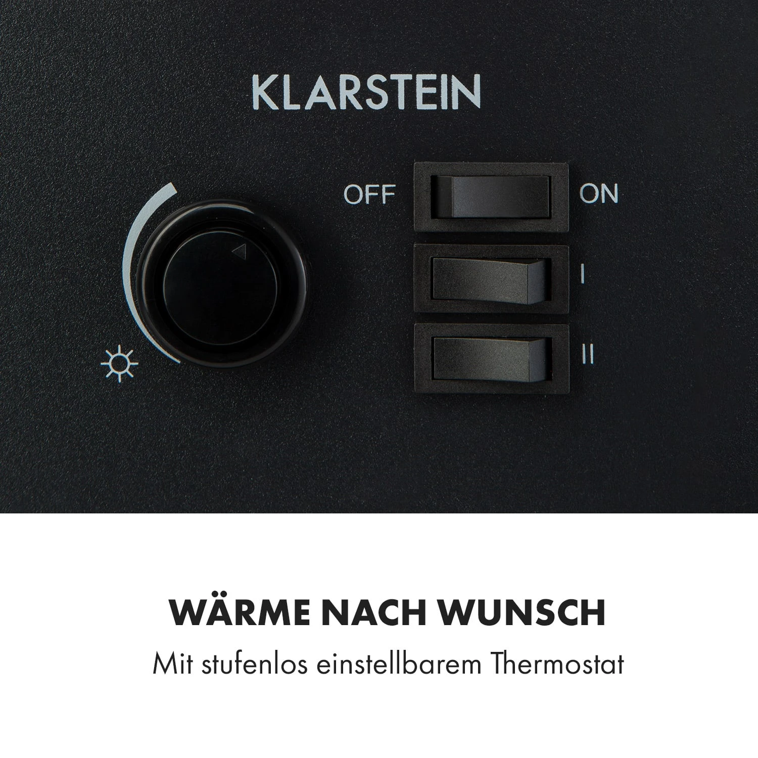 Leoben Elektrischer Kamin 900 / 1800 W Thermostat PanoramaView – Bild 4