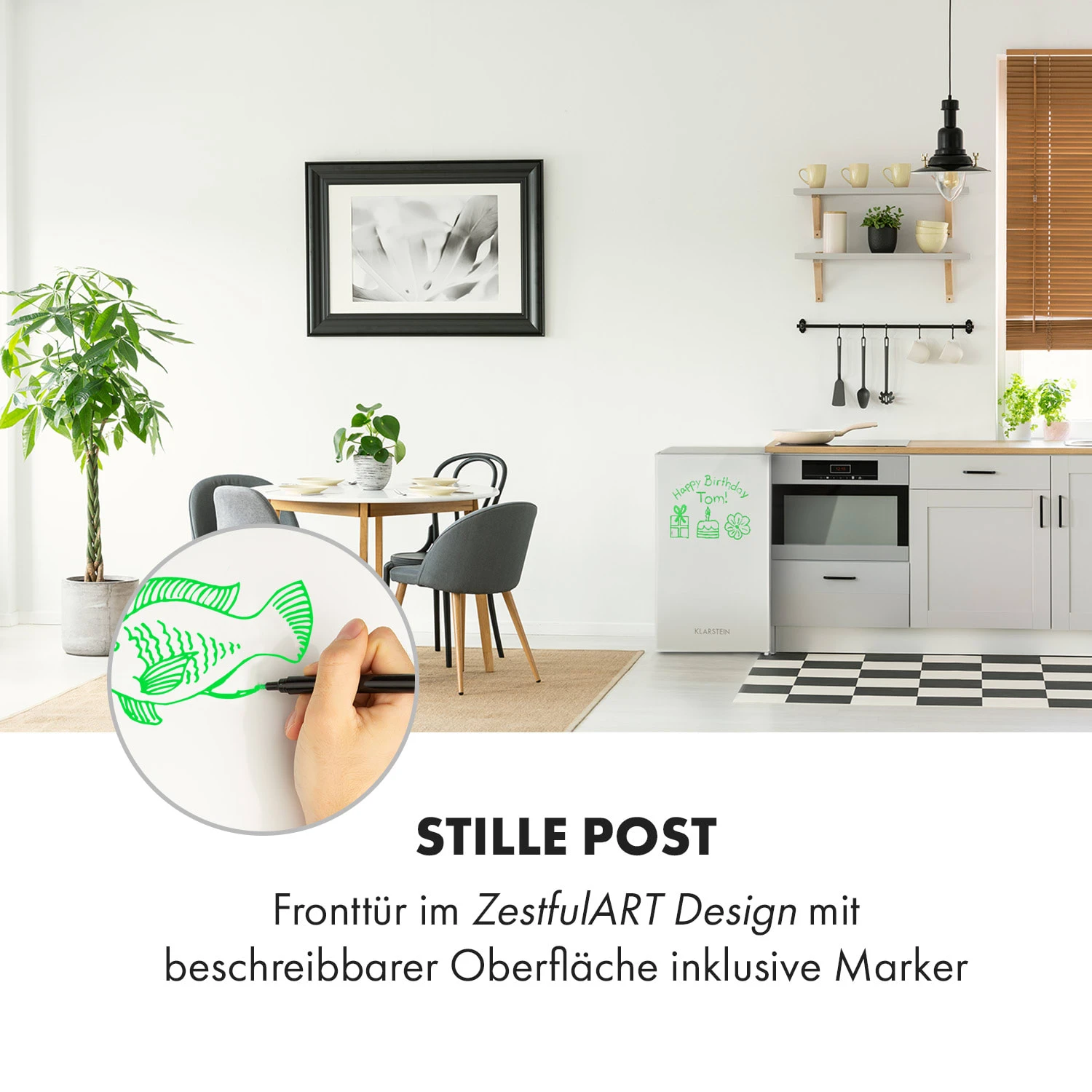 Spitzbergen Uni Kühlschrank 91 Liter 10-Liter-Gefrierfach 2 Böden – Bild 2