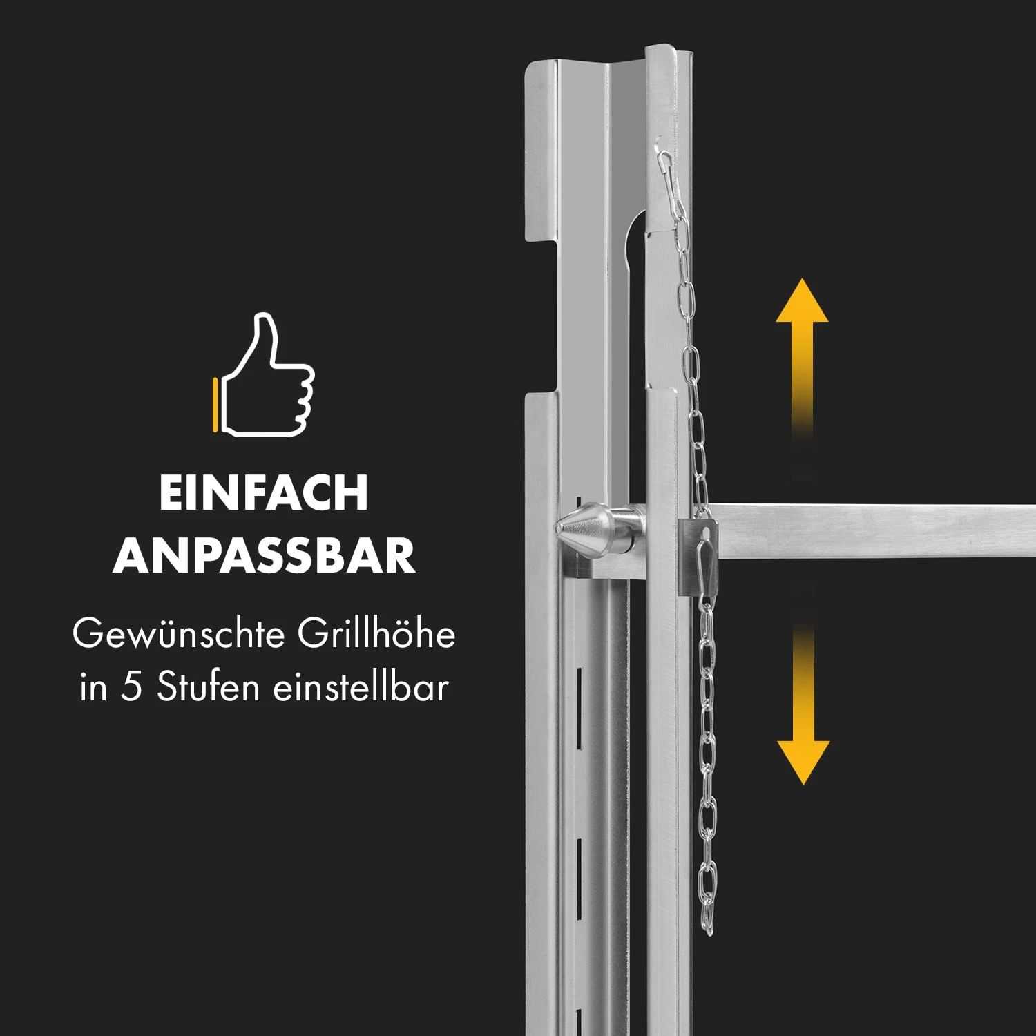 Sauenland Survivor Spanferkelgrill Drehspieß 12W 70kg Max. Edelstahl – Bild 3