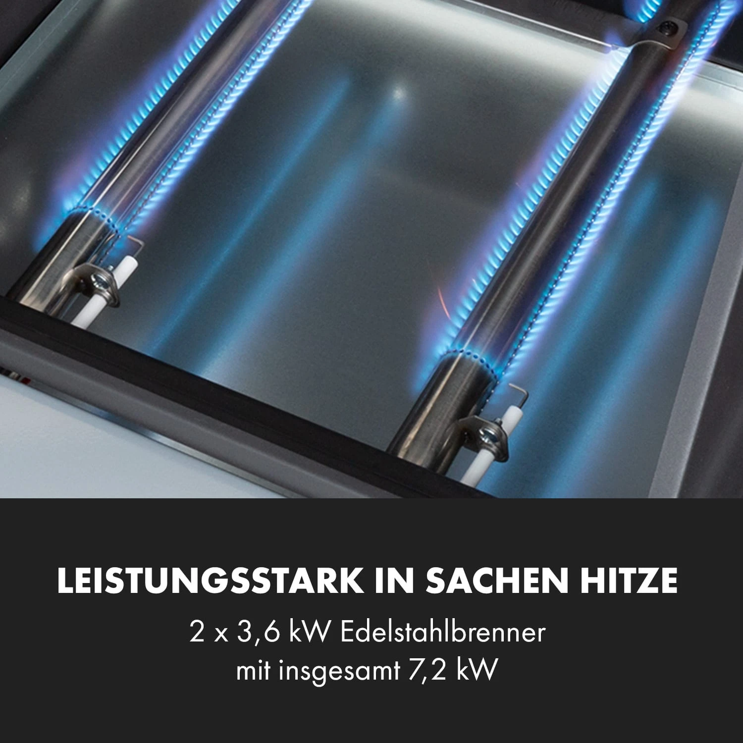 Valdosta 2.0 Gasgrill 2x3,6kW Brenner Edelstahl – Bild 5