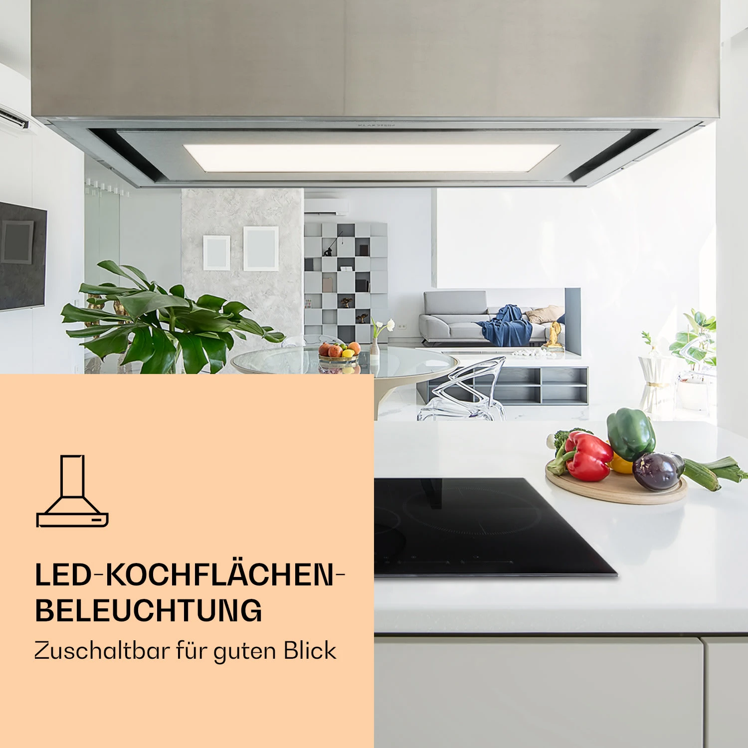 Remy Brilliant Edition Inselhaube 90cm 609 M³/h EEK A LED Glas – Bild 2