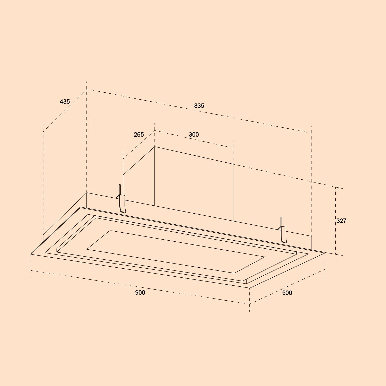 Remy Brilliant Edition Inselhaube 90cm 609 M³/h EEK A LED Glas – Bild 7