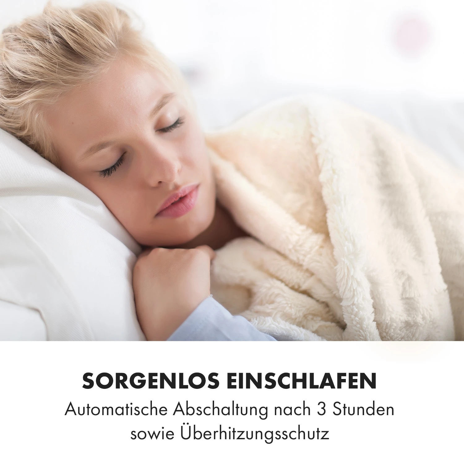 Slanket Heizdecke Mit Ärmeln 120W 155x180cm Coral Fleece – Bild 8