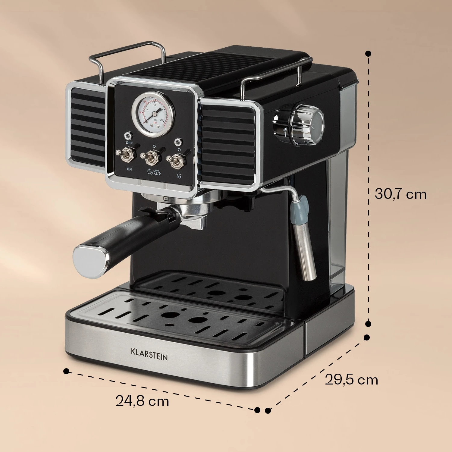 Gusto Classico Espressomaker 1350 Watt 20 Bar Druck 1,5 Liter – Bild 8