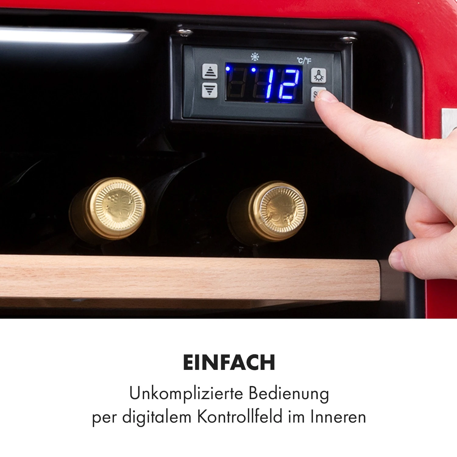 Vinetage 12 Getränkekühler Kühlschrank 48 Liter 4-22°C Retro-Design – Bild 4