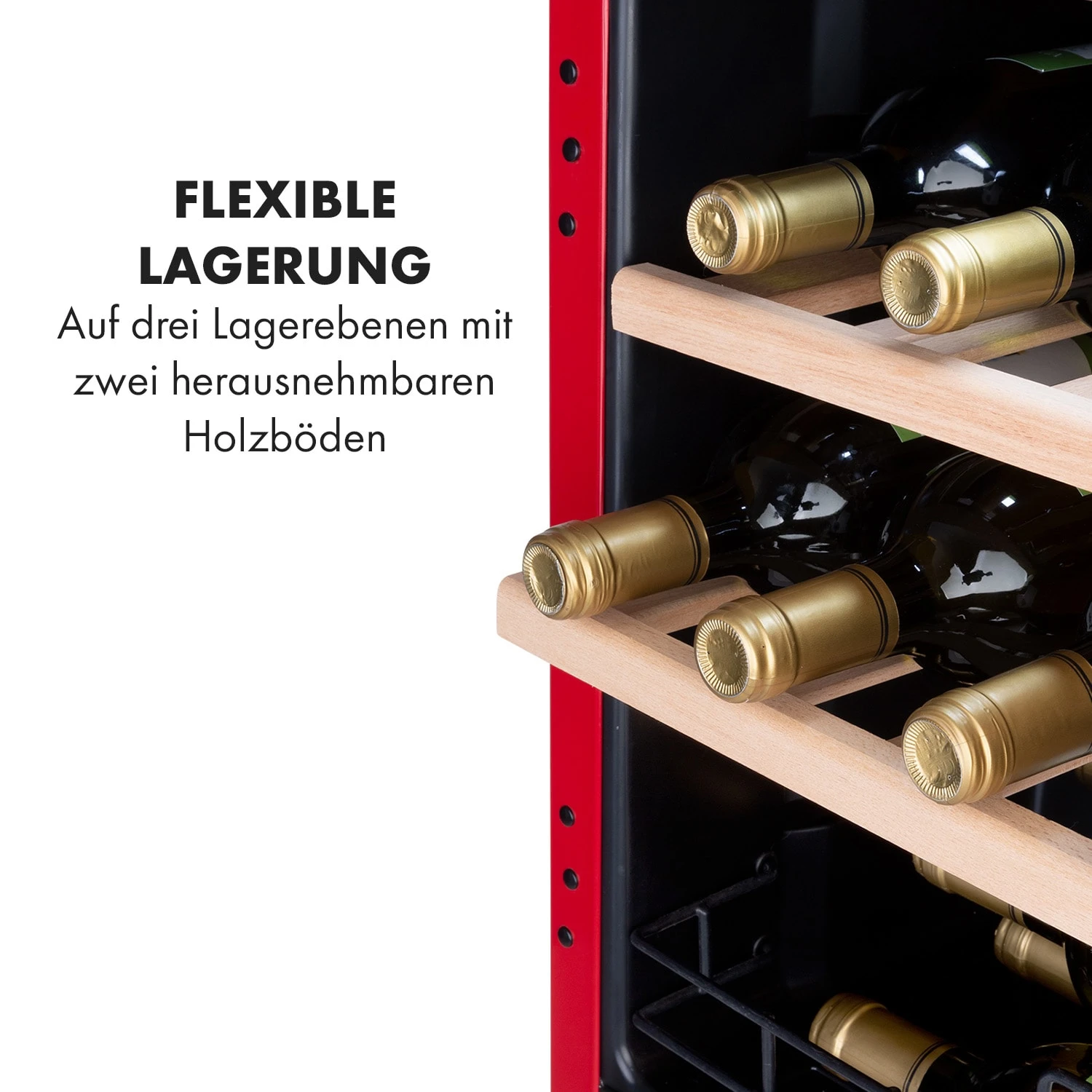 Vinetage 12 Getränkekühler Kühlschrank 48 Liter 4-22°C Retro-Design – Bild 7