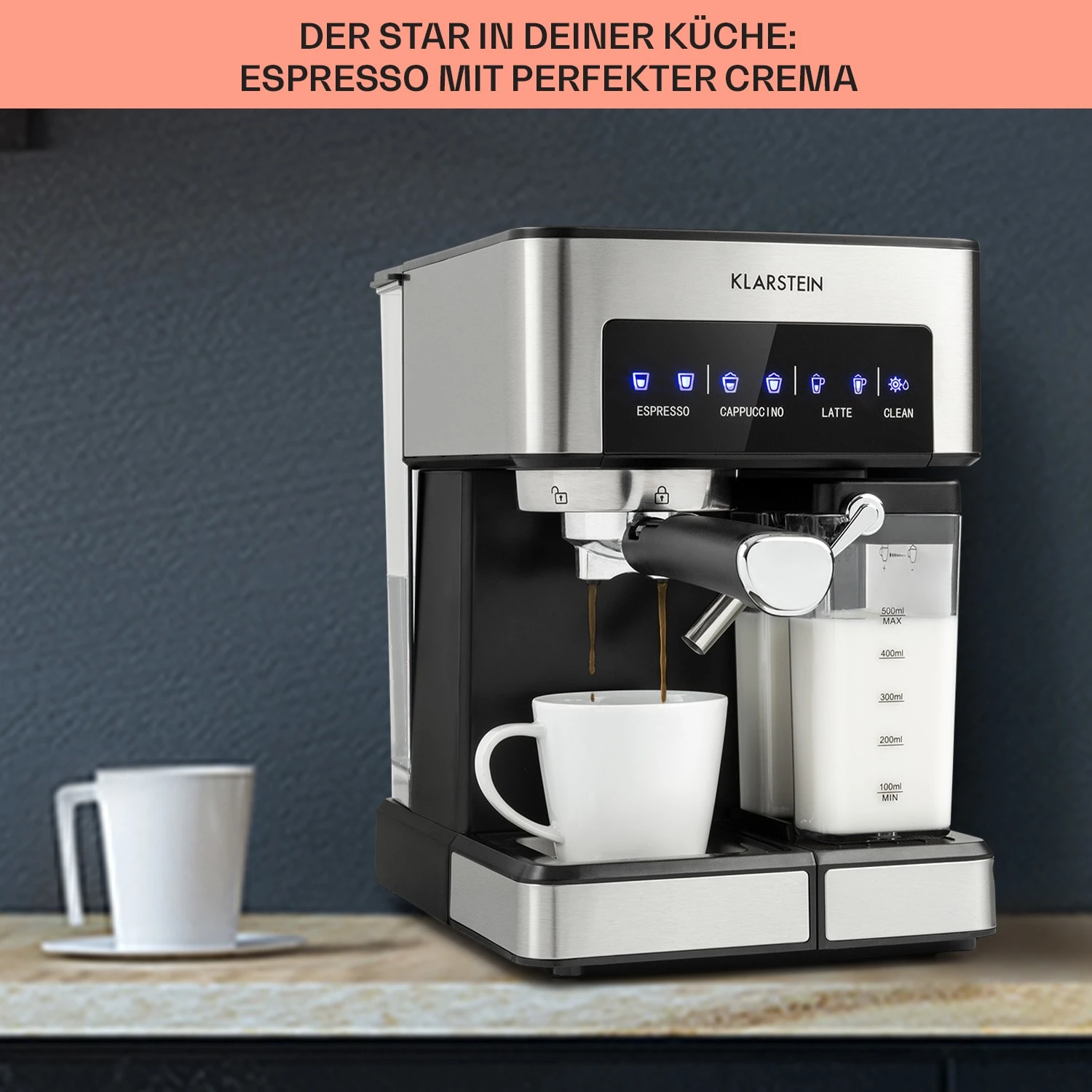 Arabica Comfort Espressomaschine 1350W 20 Bar 1,8l Touch-Bedienfeld – Bild 4