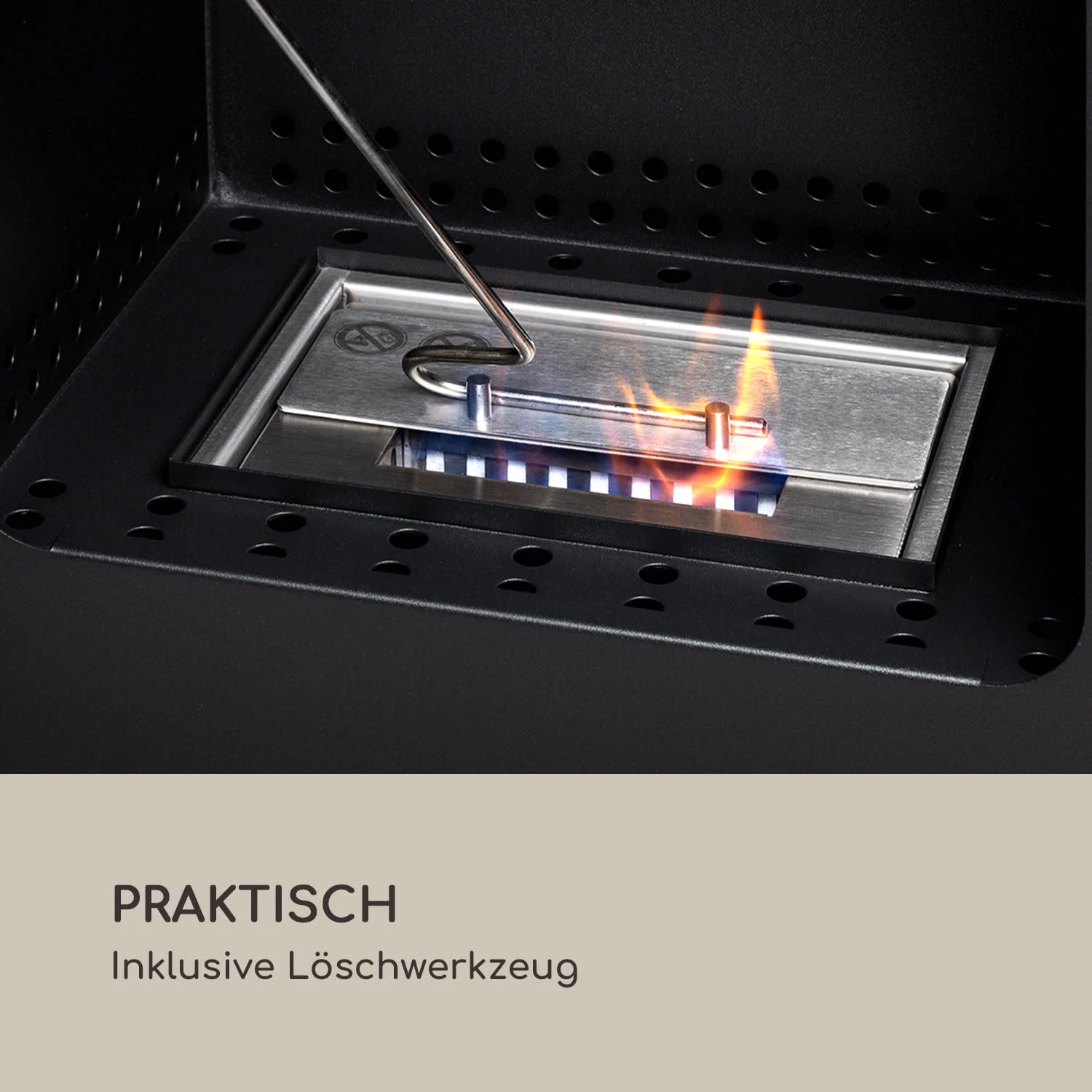 Fiamme Cantal Ethanol-Kamin Edelstahl-Brenner 1,2 Liter 4-6 H Brenndauer – Bild 10
